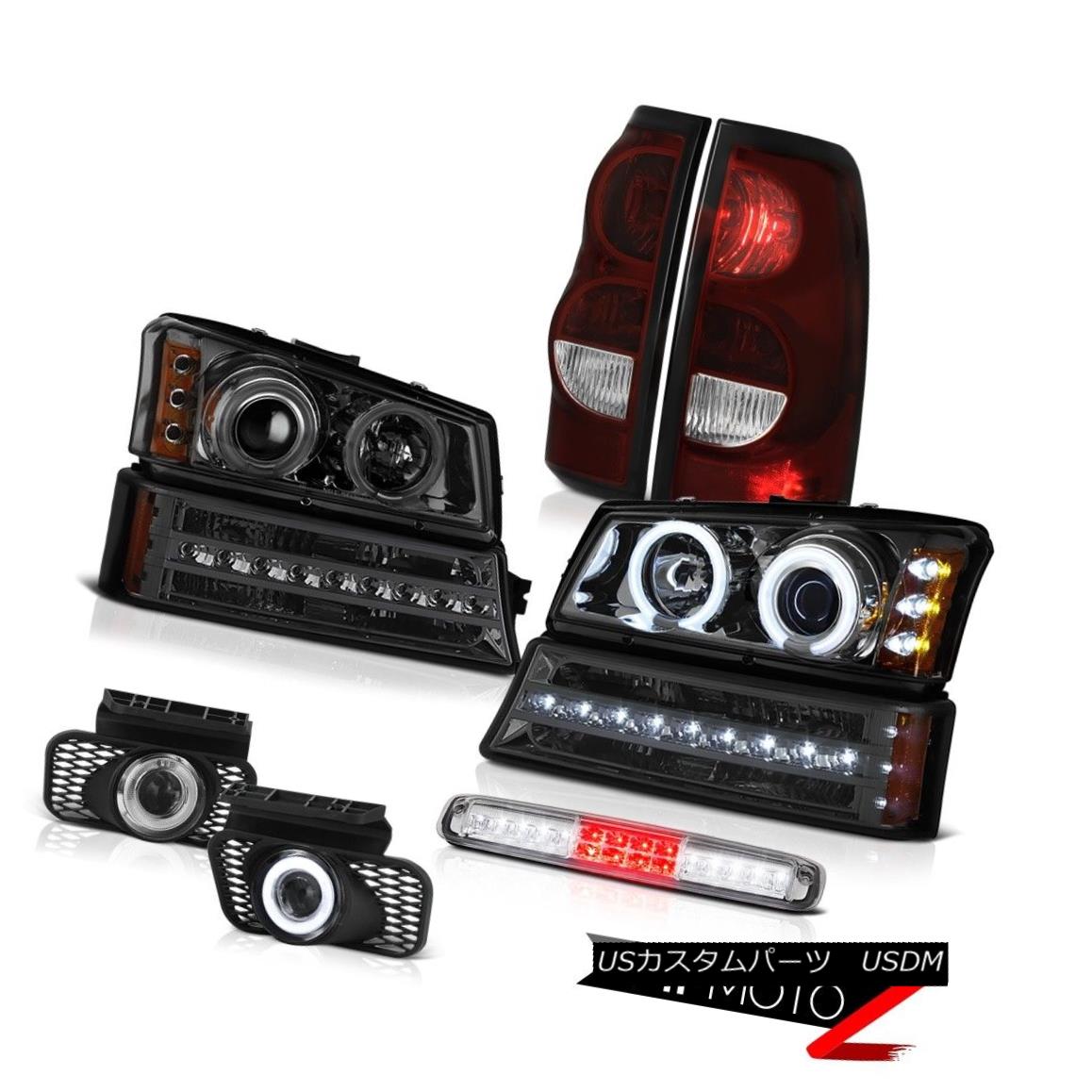 テールライト 03-06 Silverado Roof Brake Lamp Fog Lamps Tail Smokey Bumper Lamp Headlamps LED 03-06 SilveradoルーフブレーキランプフォグランプテールスモーキーバンパーランプヘッドランプLED 【並行輸入品】|カスタムパーツ WORLD倉庫