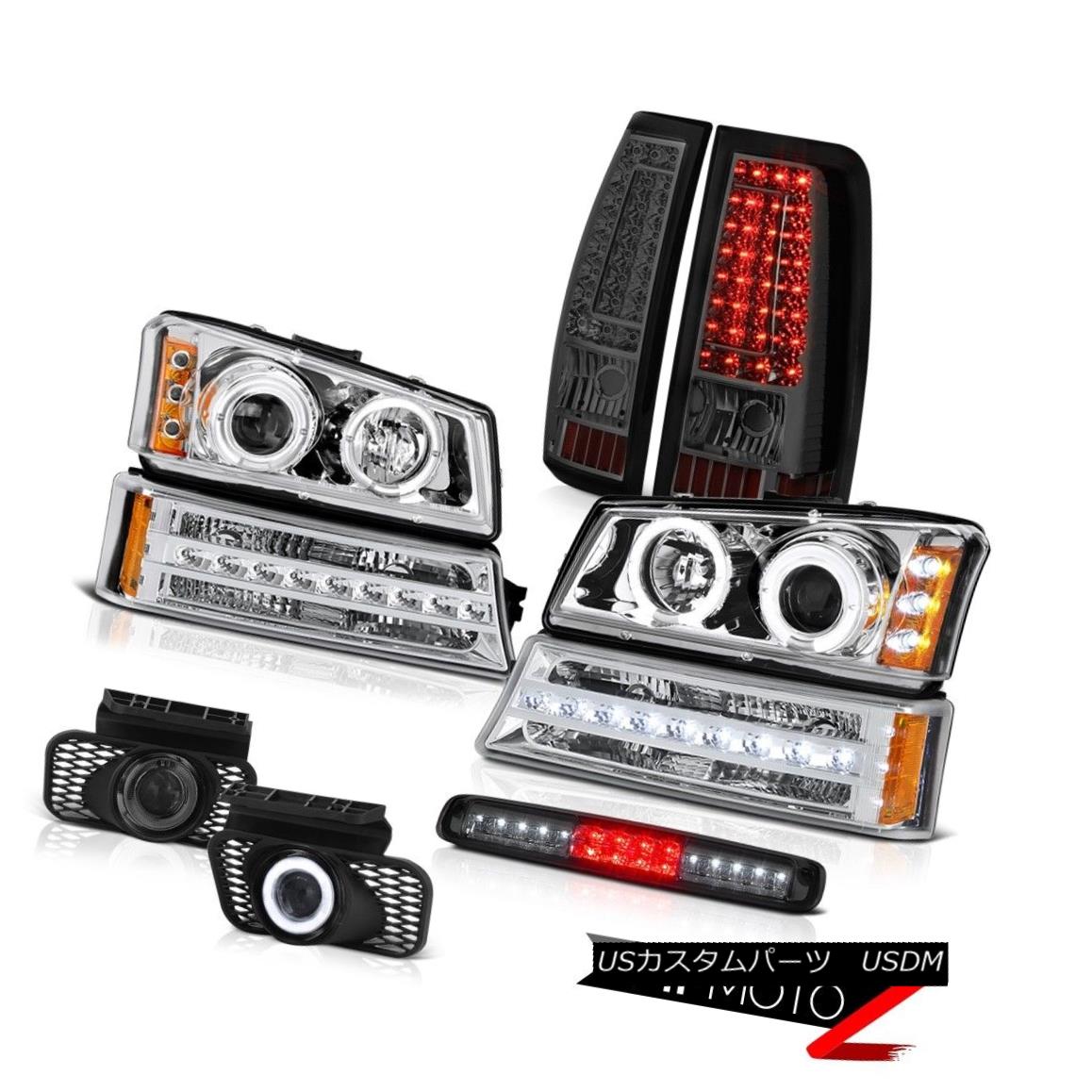 テールライト 03 04 05 06 Silverado Third Brake Light Fog Lights Tail Lamps Signal Headlights 03 04 05 06 Silverado第3ブレーキライトフォグライトテールランプシグナルヘッドライト 【並行輸入品】