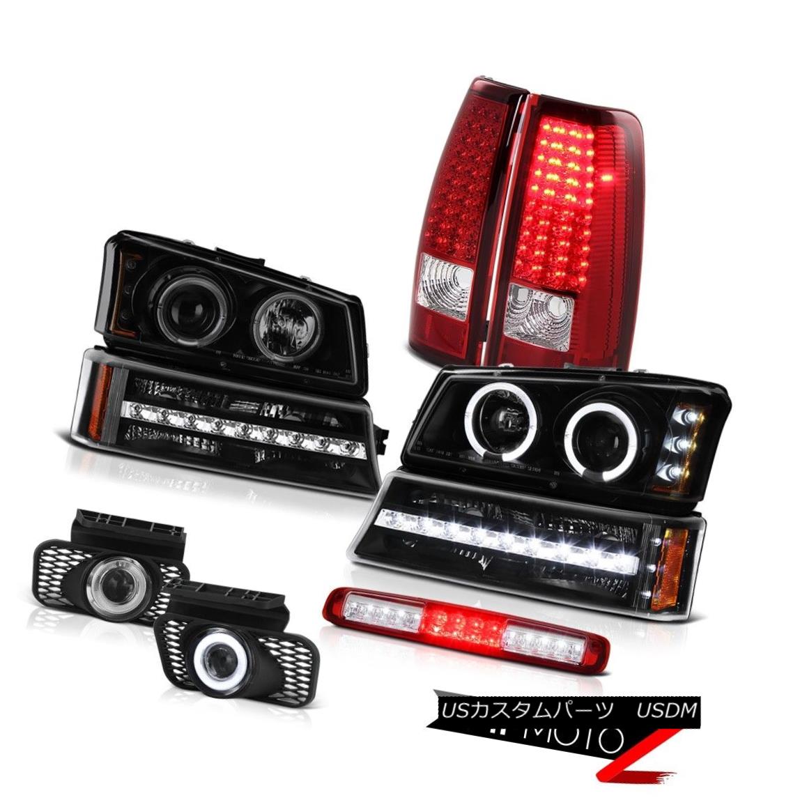 テールライト 03-06 Silverado Roof Cab Lamp Fog Lamps Black Parking Headlights Brake Lights 03-06 Silveradoルーフキャブランプフォグランプ黒パーキングヘッドライトブレーキライト 【並行輸入品】