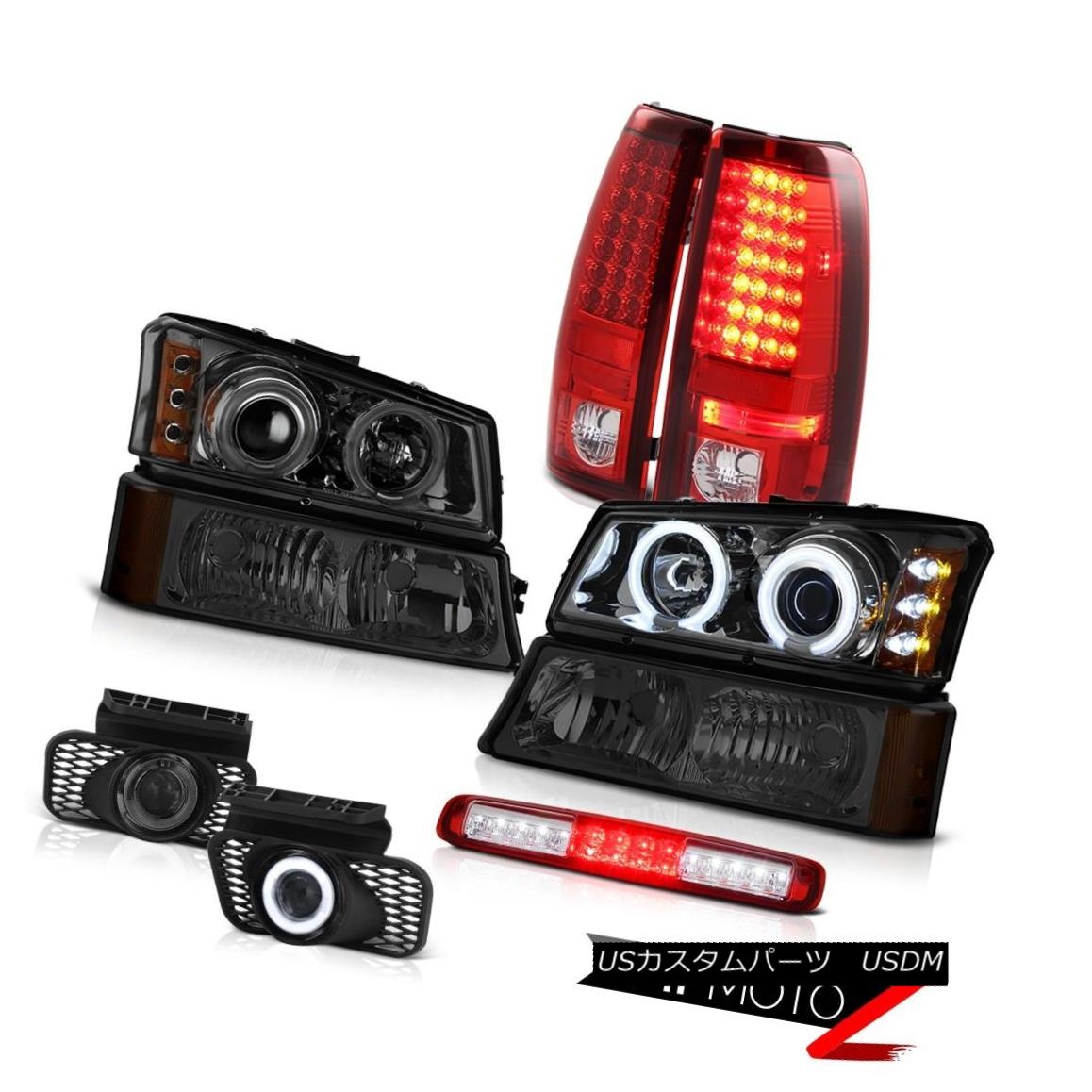 テールライト 03-06 Silverado Smokey Bumper Lamp Red Roof Cab Foglamps Headlamps Tail Lights 03-06 Silveradoスモークバンパーランプレッドルーフキャブフォグランプヘッドランプテールライト 【並行輸入品】｜カスタムパーツ WORLD倉庫