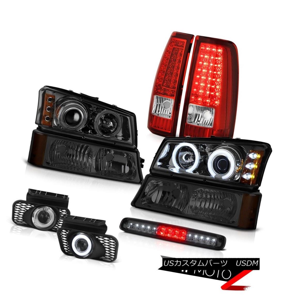 テールライト 03-06 Silverado Third Brake Lamp Fog Lamps Red Tail Turn Signal Headlamps LED 03-06 Silverado第3ブレーキランプフォグランプレッドテールターンシグナルヘッドランプLED 【並行輸入品】