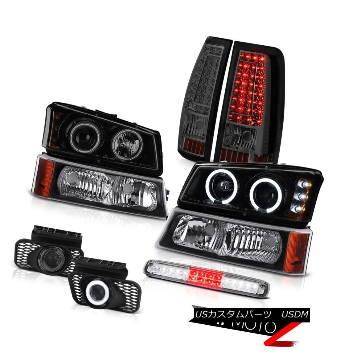 テールライト 2003-2006 Silverado 3RD Brake Lamp Fog Lamps Parking Lights Black Lamp Headlamps 2003-2006シルバラード3RDブレーキランプフォグランプパーキングライトブラックランプヘッドランプ 【並行輸入品】