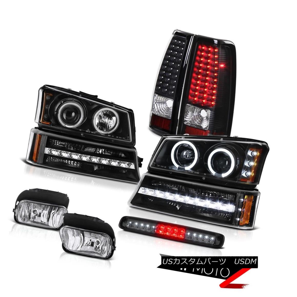 テールライト 03-06 Silverado Foglights Dark Smoke High Stop Lamp Signal Headlamps Taillamps 03-06 Silverado Foglightsダークスモークハイストップランプ信号ヘッドランプタイルランプ 【並行輸入品】