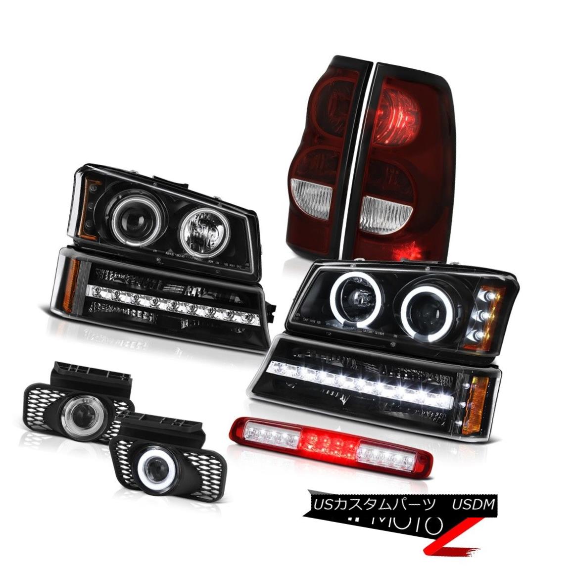 テールライト 2003-2006 Silverado Roof Cargo Lamp Fog Lights Taillights Black Signal Headlamps 2003-2006シルバラード屋根貨物ランプフォグライトテールライトブラックシグナルヘッドランプ 【並行輸入品】｜カスタムパーツ WORLD倉庫