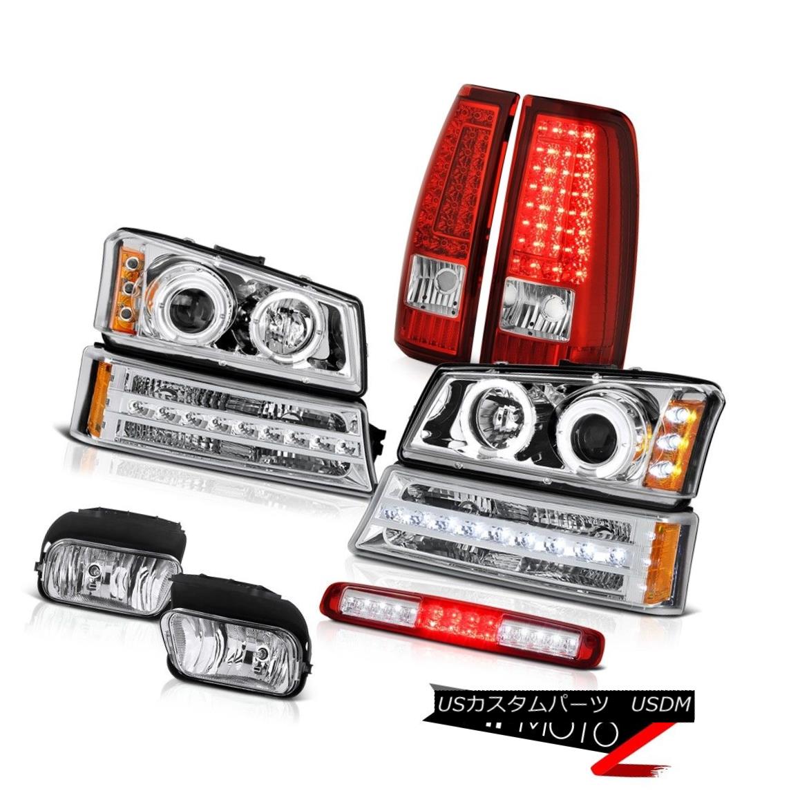 テールライト 03-06 Silverado Rosso Red 3RD Brake Lamp Fog Lights Taillamps Parking Headlights 03-06 Silverado Rosso Red 3RDブレーキランプフォグライトタイルランプパーキングヘッドライト 【並行輸入品】