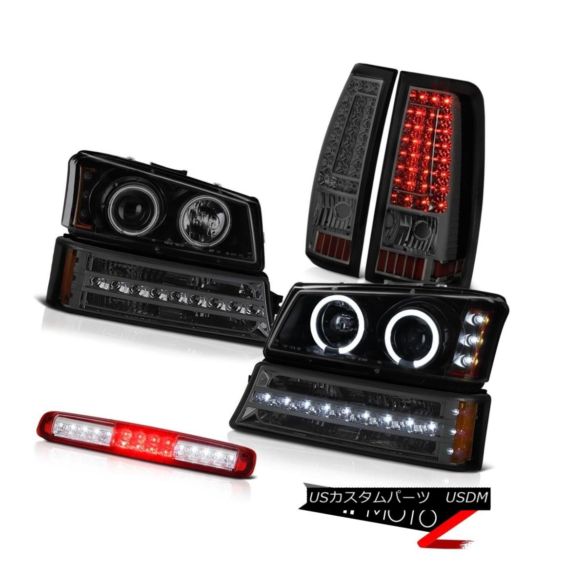 テールライト 2003-2006 Silverado 3500Hd Roof Cargo Light Smokey Taillamps Signal Headlamps 2003-2006シルバラード3500Hdルーフカーゴライトスモーキータイルランプシグナルヘッドランプ 【並行輸入品】
