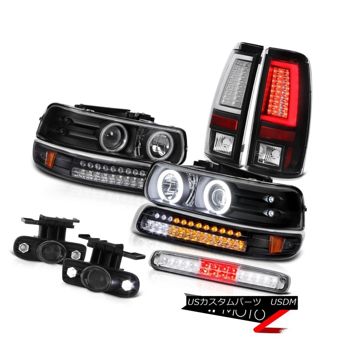 テールライト 99-02 Chevy Silverado Tail Lamps High Stop Light Fog Signal Lamp Headlights LED 99-02シボレーシルバラードテールランプハイストップライトフォグシグナルランプヘッドライトLED 【並行輸入品】