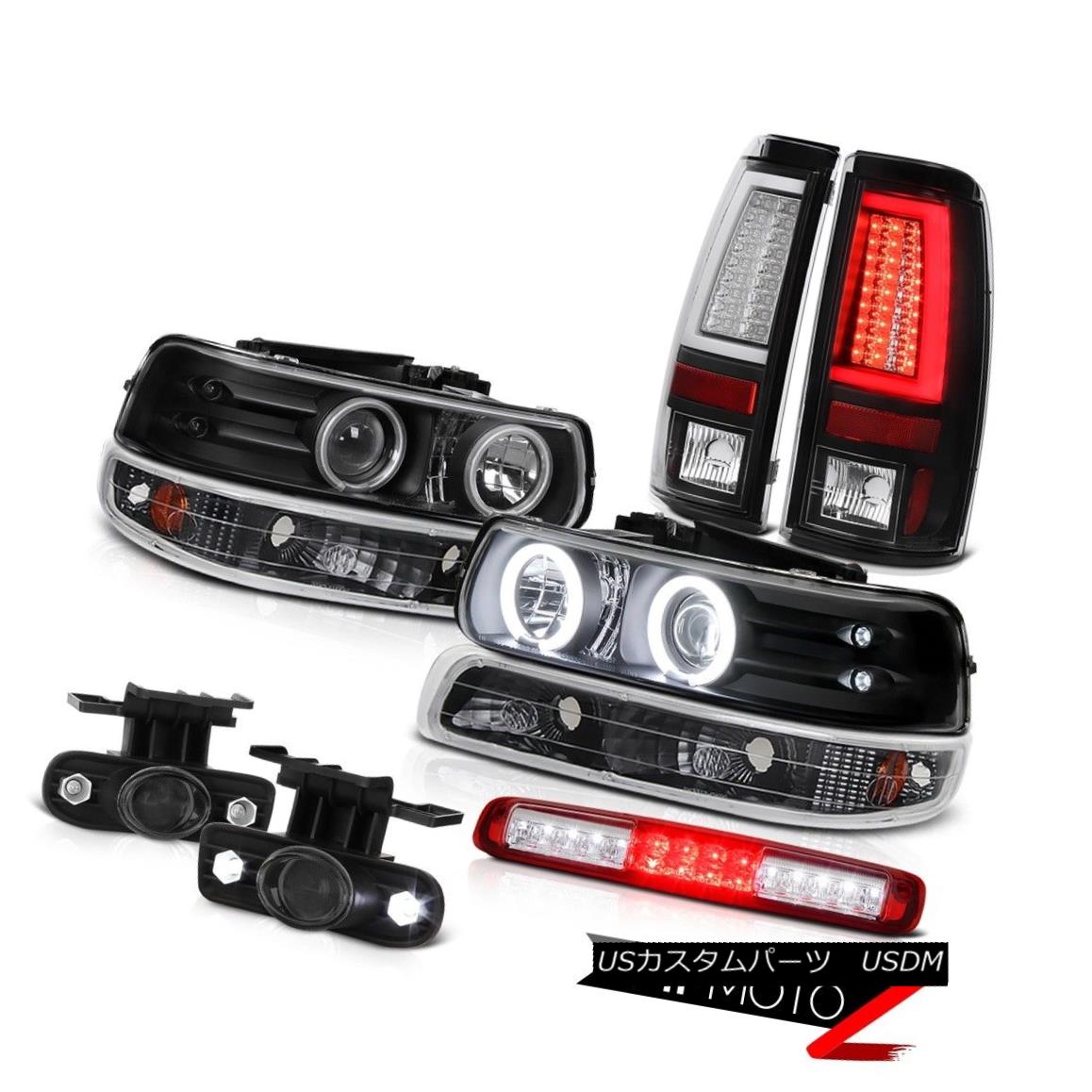 テールライト 99 00 01 02 Silverado WT Tail Lamps 3rd Brake Light Fog Turn Signal Headlamps 99 00 01 02 Silverado WTテールランプ第3ブレーキライトフォグターンシグナルヘッドランプ 【並行輸入品】