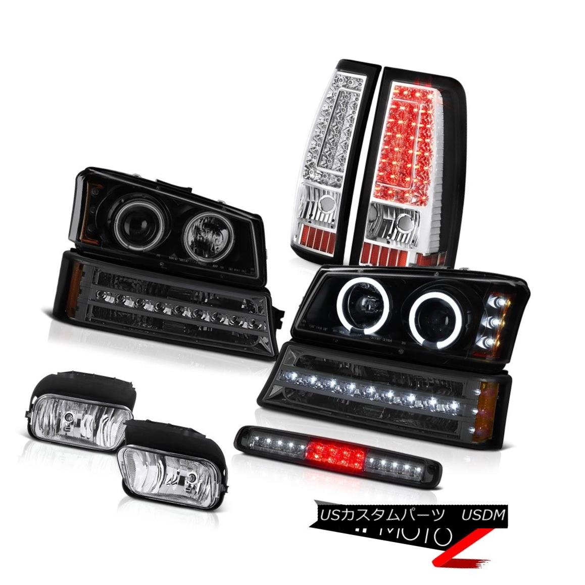 テールライト 03-06 Silverado Smoked 3RD Brake Light Fog Lamps Taillamps Bumper Headlights 03-06 Silverado Smoke 3RDブレーキライトフォグランプタイルランプバンパーヘッドライト 【並行輸入品】