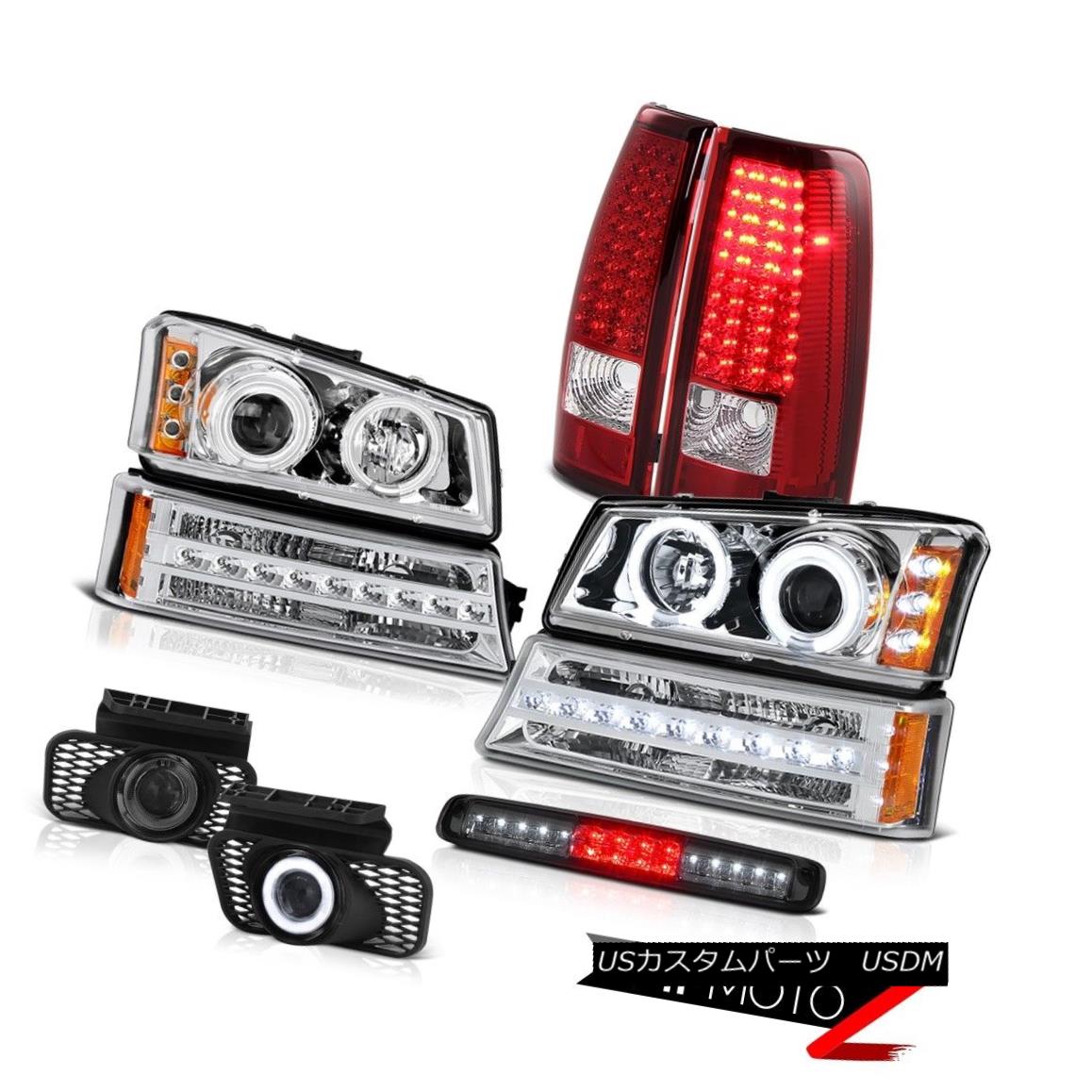 テールライト 03-06 Silverado Smokey Third Brake Lamp Foglights Bumper Headlights Taillights 03-06 Silveradoスモークサードブレーキランプフォグライトバンパーヘッドライトテールライト 【並行輸入品】