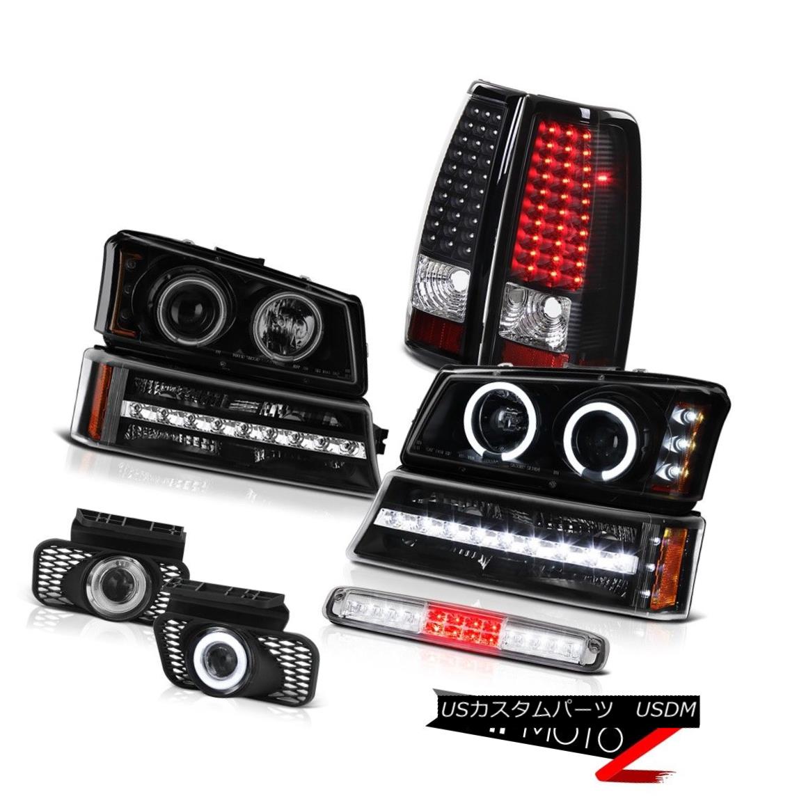 テールライト 2003-2006 Silverado High Stop Lamp Fog Lamps Black Signal Headlamps Tail Lights 2003-2006シルバラードハイストップランプフォグランプブラック信号ヘッドランプテールライト 【並行輸入品】