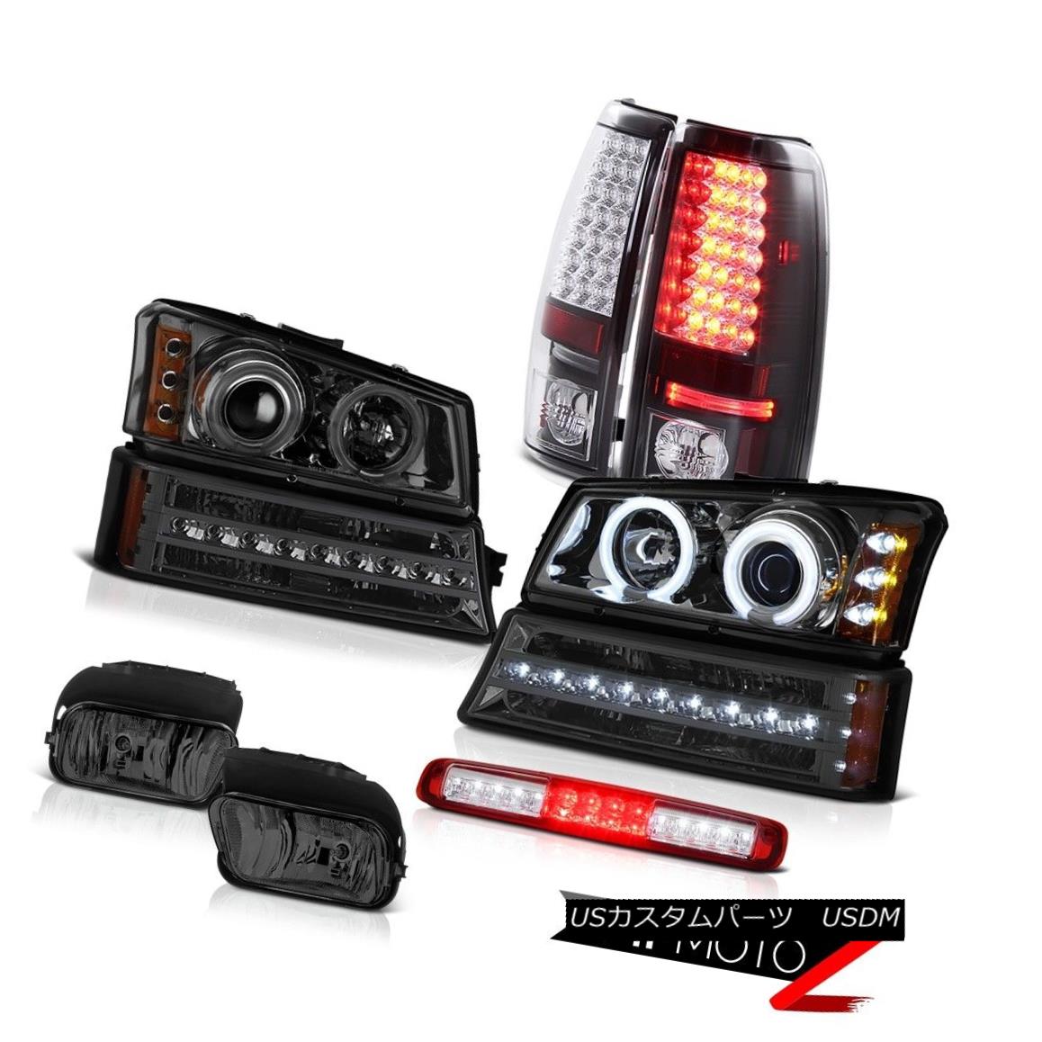 テールライト 03-06 Silverado Smoked Fog Lamps Roof Cab Light Bumper Lamp Headlights Tail LED 03-06シルヴェーラド霧のランプスモークランプルーフキャブライトバンパーランプヘッドライトテールLED 【並行輸入品】