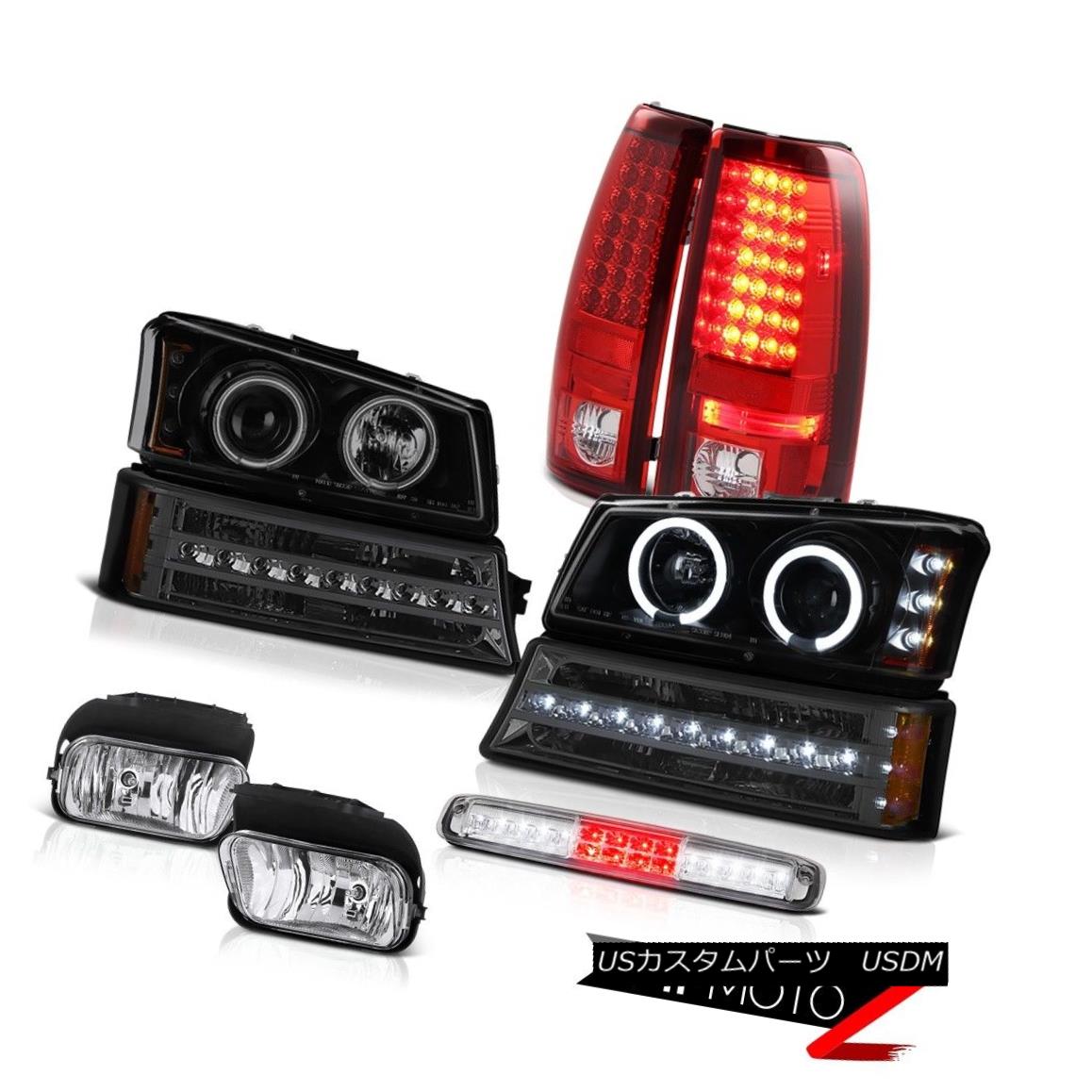 テールライト 2003-2006 Silverado Fog Lights Roof Brake Light Signal Headlamps Red Tail Lights 2003-2006シルヴァーラドフォグライトルーフブレーキライトシグナルヘッドランプレッドテールライト 【並行輸入品】