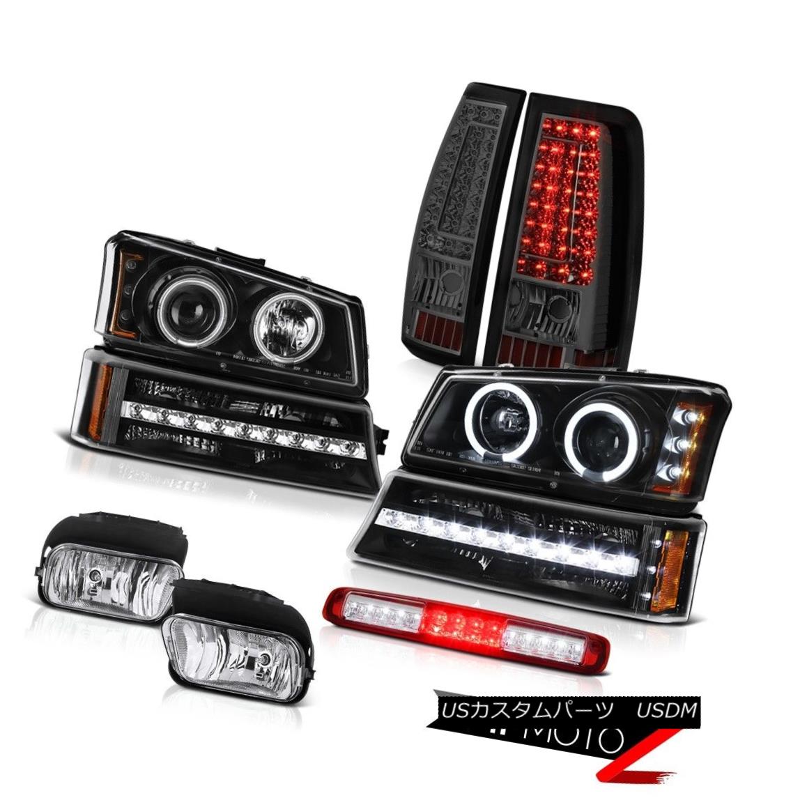 テールライト 03-06 Silverado 3RD Brake Light Foglamps Dark Smoke Rear Lamps Signal Headlights 03-06 Silverado 3RDブレーキライトフォグランプダークスモークリアライトシグナルヘッドライト 【並行輸入品】