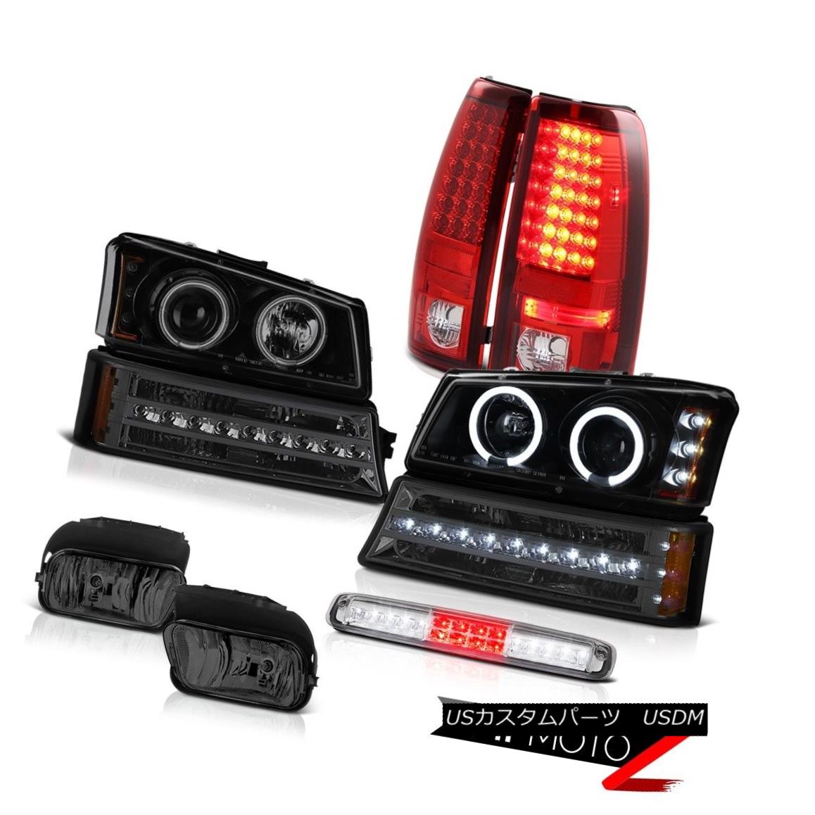 テールライト 03-06 Silverado 1500 Smoked Fog Lamps Roof Brake Lamp Turn Signal Headlamps Tail 03-06 Silverado 1500スモークフォグランプ屋根ブレーキランプターンシグナルヘッドランプテール 【並行輸入品】｜カスタムパーツ WORLD倉庫