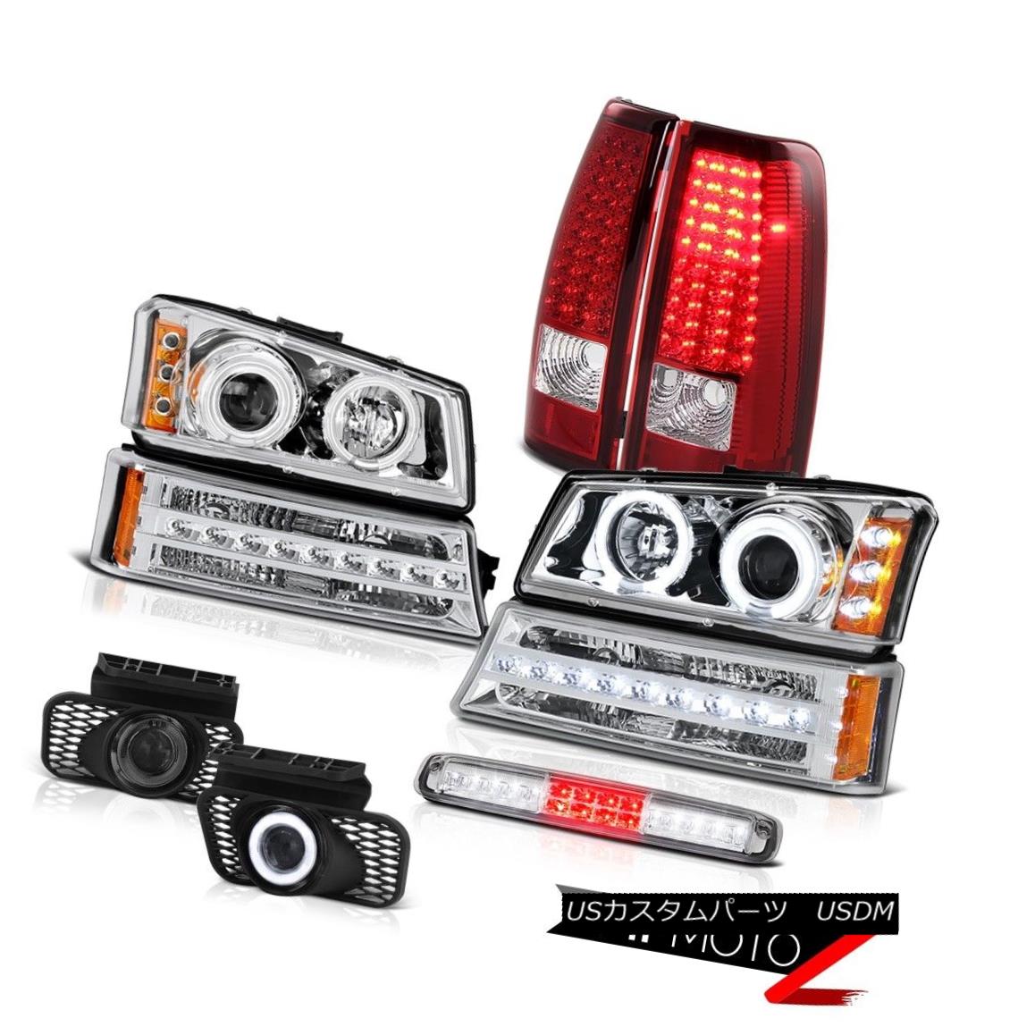 テールライト 03-06 Chevy Silverado Roof Brake Light Fog Lights Signal Headlamps Tail Lights 03-06 Chevy Silveradoルーフブレーキライトフォグライトシグナルヘッドランプテールライト 【並行輸入品】