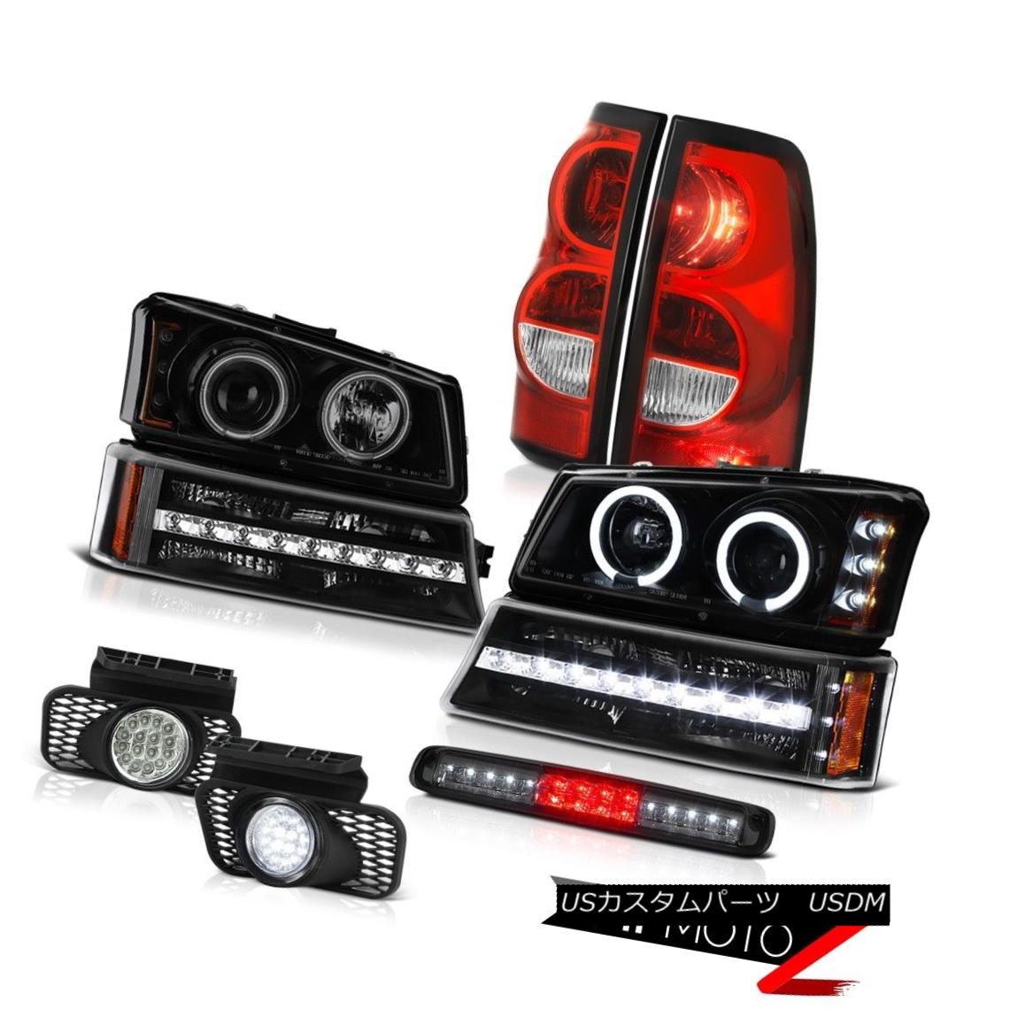 テールライト 2003-2006 Silverado 1500 Roof Brake Lamp Fog Lights Rear Lamps Signal Headlights 2003-2006 Silverado 1500屋根用ブレーキランプフォグライトリアランプ信号ヘッドライト 【並行輸入品】