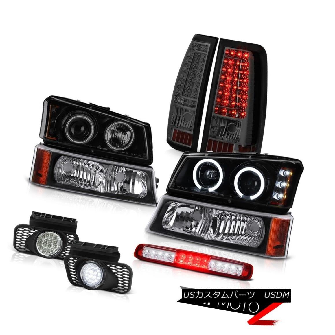 テールライト 03-06 Silverado 2500Hd Red High Stop Lamp Fog Lamps Taillamps Signal Headlights 03-06 Silverado 2500Hdレッドハイストップランプフォグランプタイルランプシグナルヘッドライト 【並行輸入品】