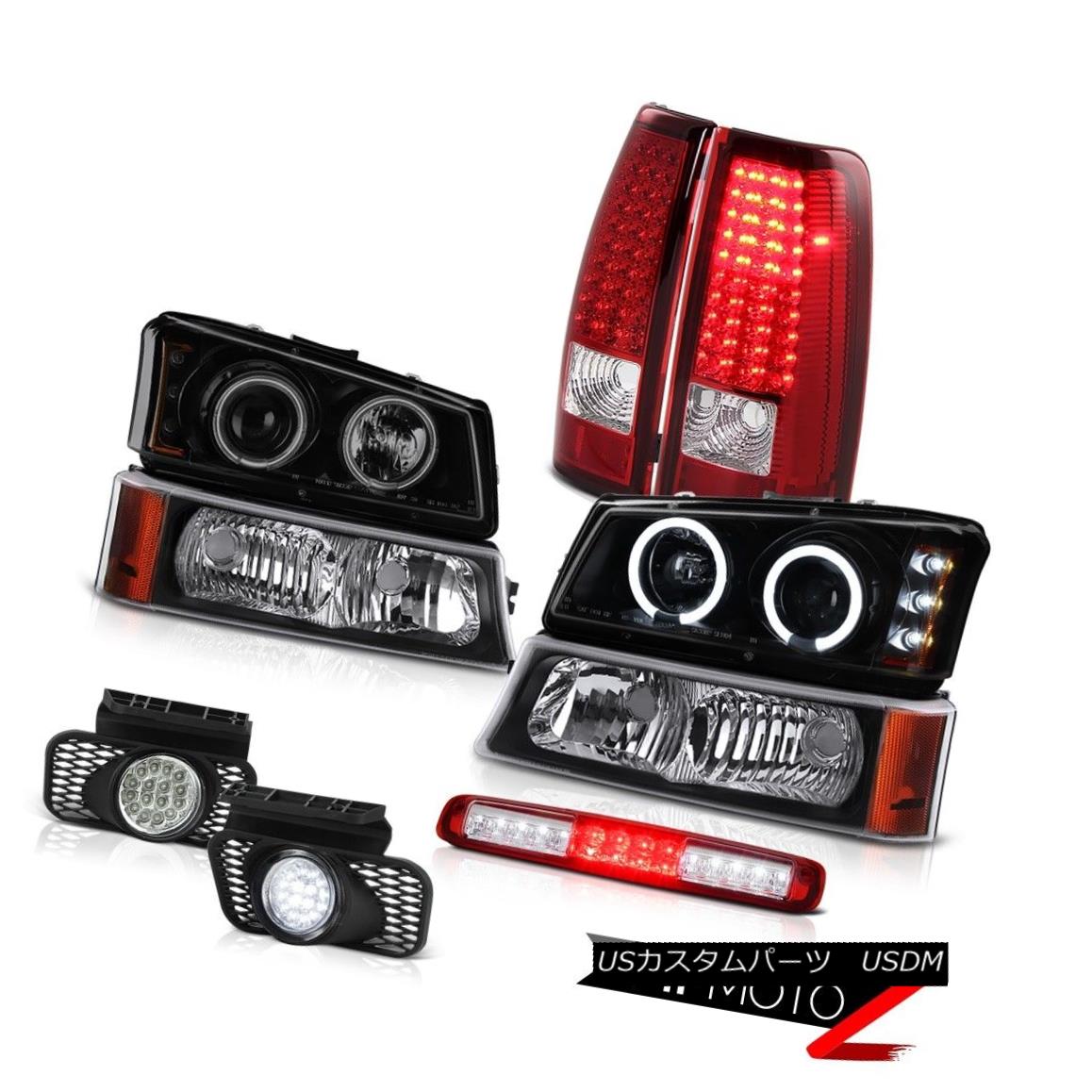 テールライト 03-06 Silverado Turn Signal Bloody Red High Stop Light Fog Lamps Headlamps Tail 03-06シルバラードターンシグナルブラッディレッドハイストップライトフォグランプヘッドランプテール 【並行輸入品】