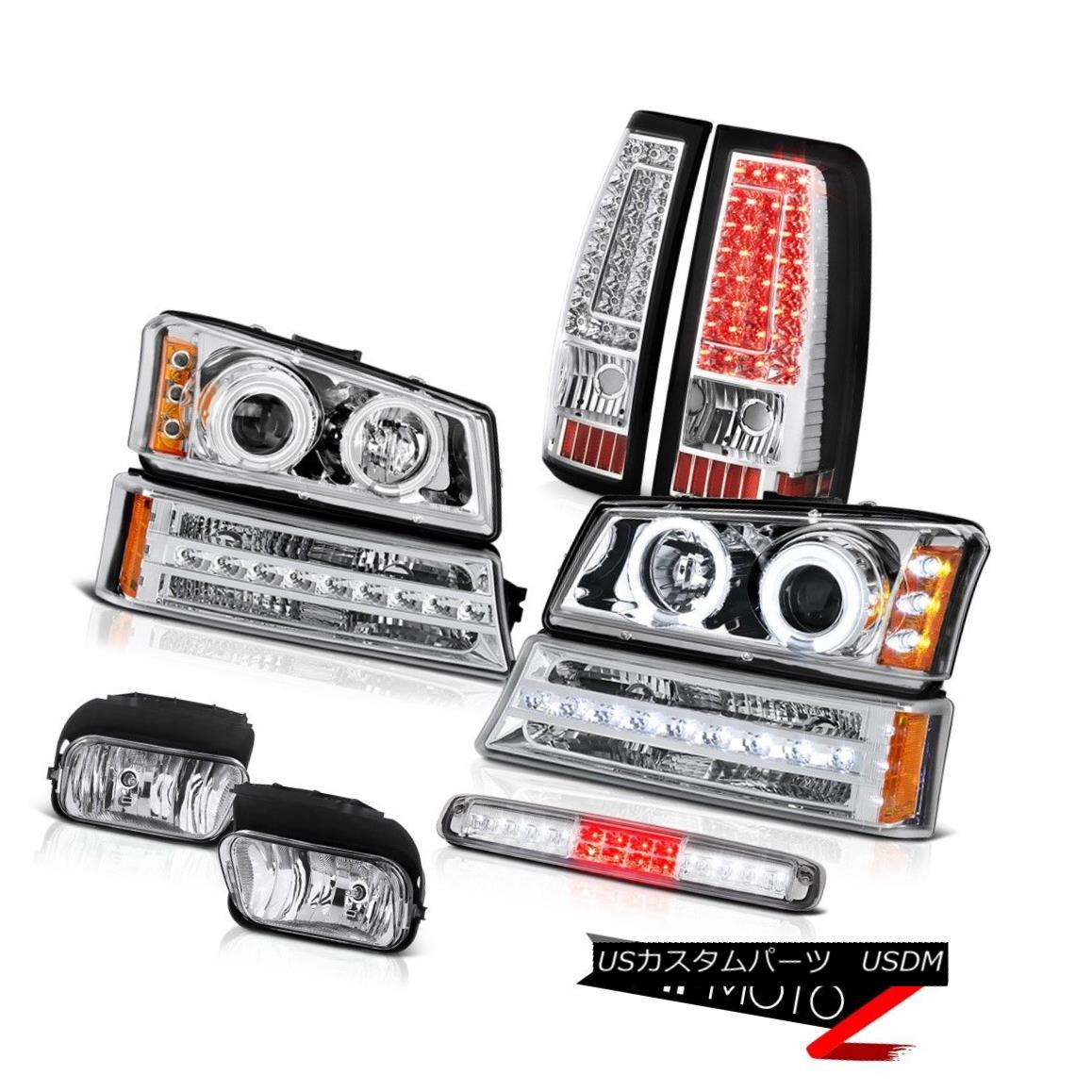 テールライト 03-06 Silverado 3500Hd High Stop Light Fog Lights Tail Bumper Lamp Headlights 03-06 Silverado 3500Hdハイストップライトフォグライトテールバンパーランプヘッドライト 【並行輸入品】