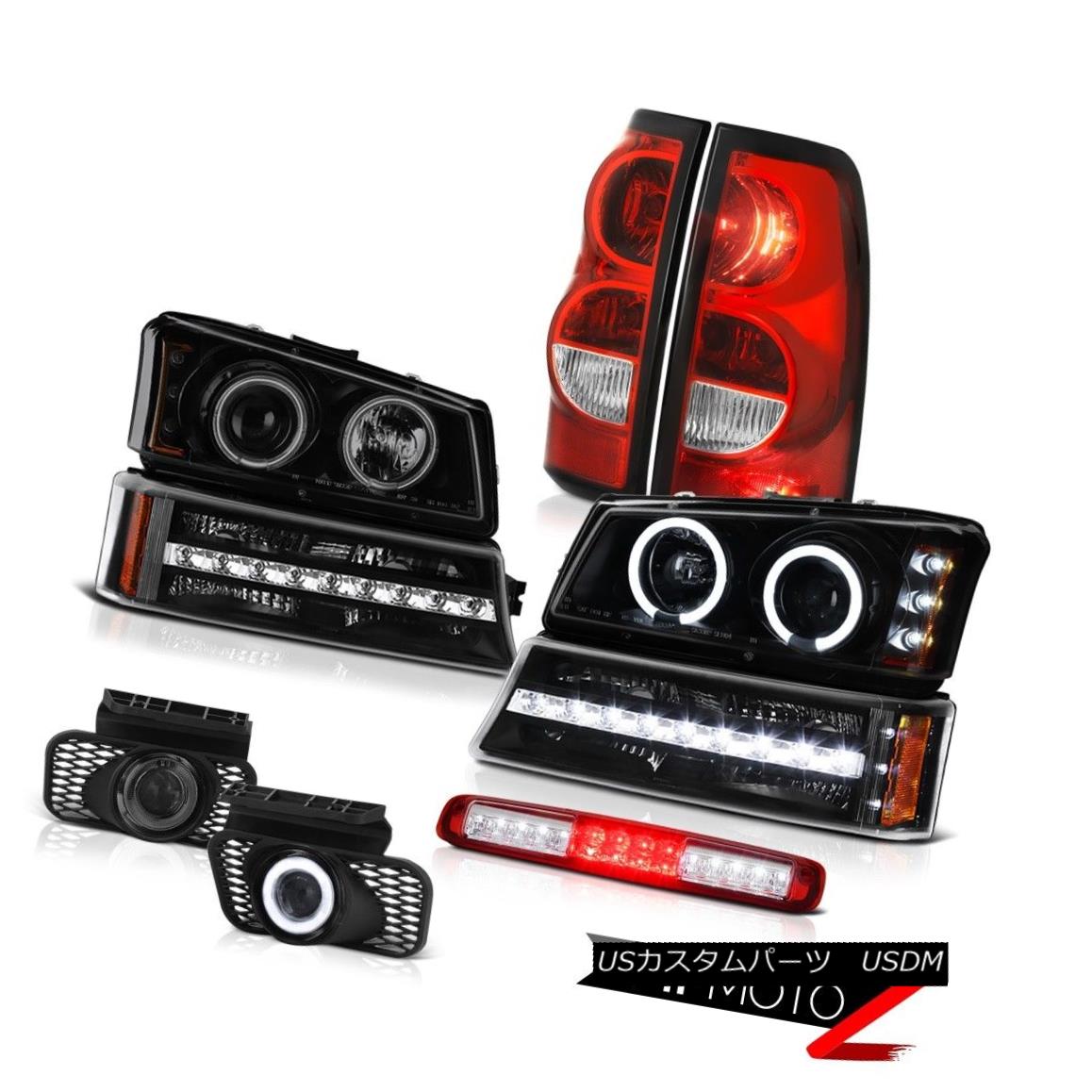 テールライト 03-06 Silverado Red 3RD Brake Lamp Fog Lamps Tail Lights Black Parking Headlamps 03-06 Silverado Red 3RDブレーキランプフォグランプテールライトブラックパーキングヘッドランプ 【並行輸入品】｜カスタムパーツ WORLD倉庫