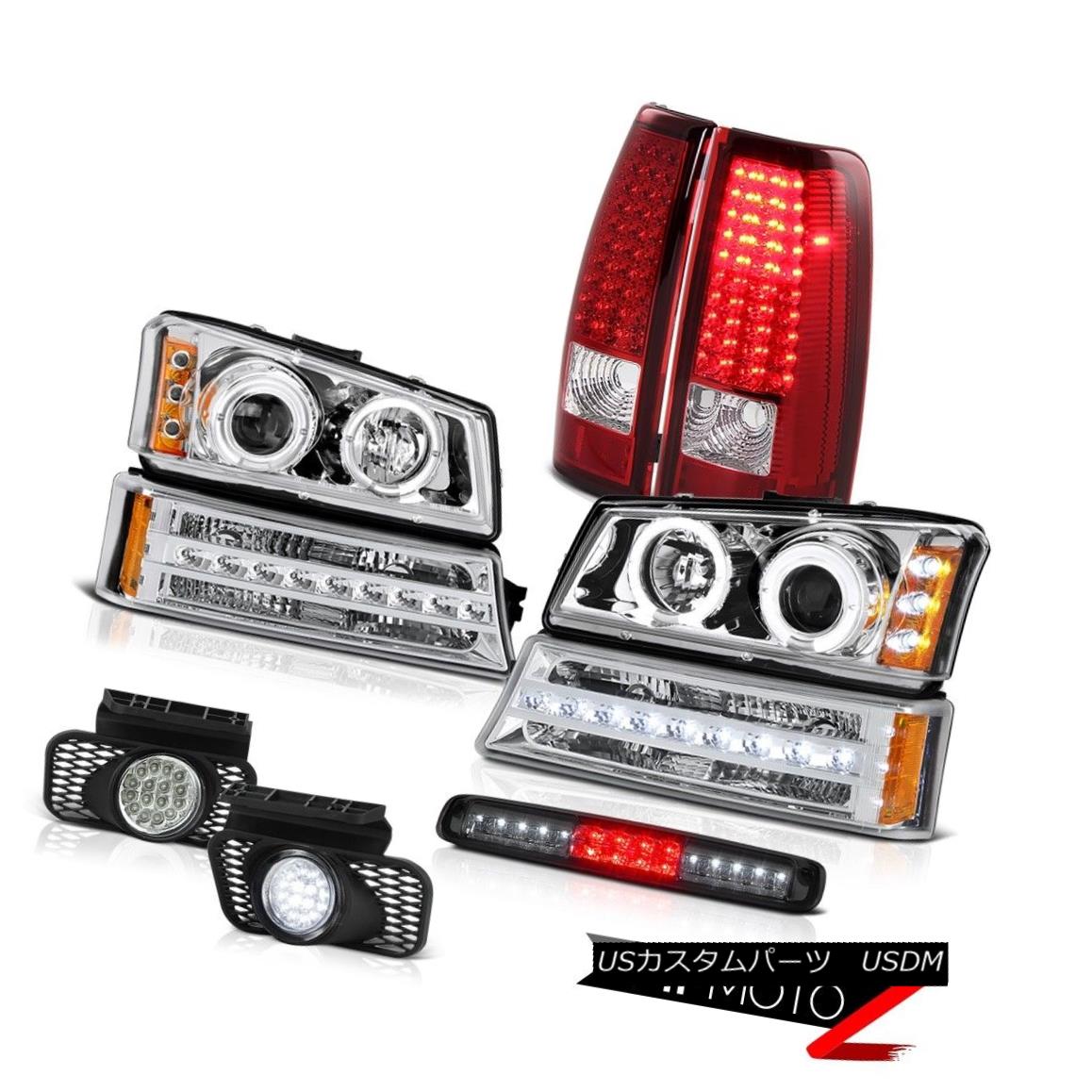 テールライト 2003-2006 Silverado 3RD Brake Light Fog Lights Bumper Headlights Tail Lamps Drl 2003-2006 Silverado 3RDブレーキライトフォグライトバンパーヘッドライトテールランプDrl 【並行輸入品】
