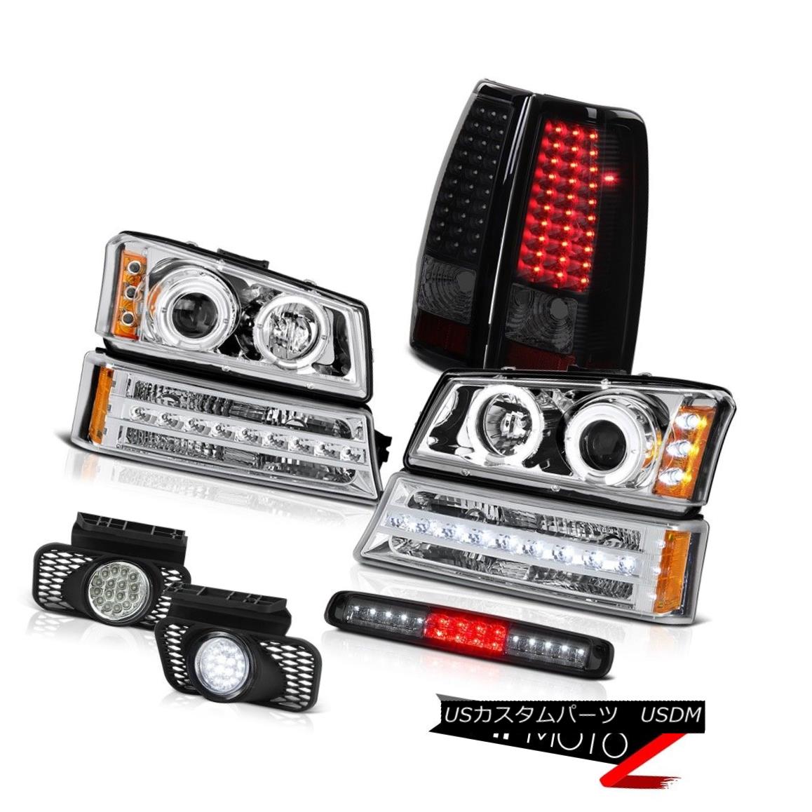 テールライト 03-06 Silverado Smokey Third Brake Lamp Fog Lamps Turn Signal Tail Headlights 03-06シルバラードスモーキー第3ブレーキランプフォグランプターンシグナルテールヘッドライト 【並行輸入品】