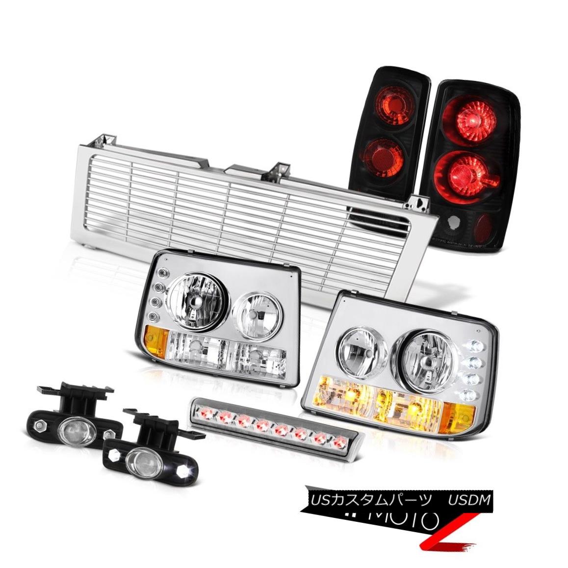 テールライト Euro Headlights Tail Lights Black Halo Fog High Brake Led 00 06 Tahoe 4 8l ユーロヘッドライトテールライトブラックハローフォグハイブレーキled 00 06タホ4 8l Abonkala Com