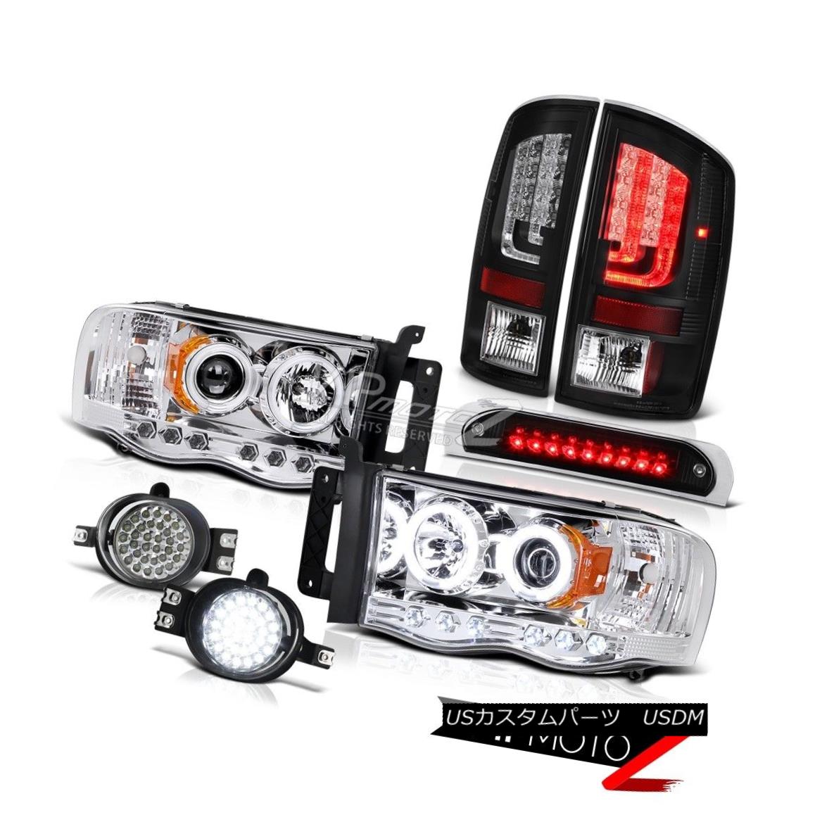 テールライト 2003-2005 Dodge Ram 2500 ST Tail Lamps 3RD Brake Lamp Headlamps Fog LED Drl Cool 2003-2005 Dodge Ram 2500 STテールランプ3RDブレーキランプヘッドランプフォグLED Drl Cool 【並行輸入品】