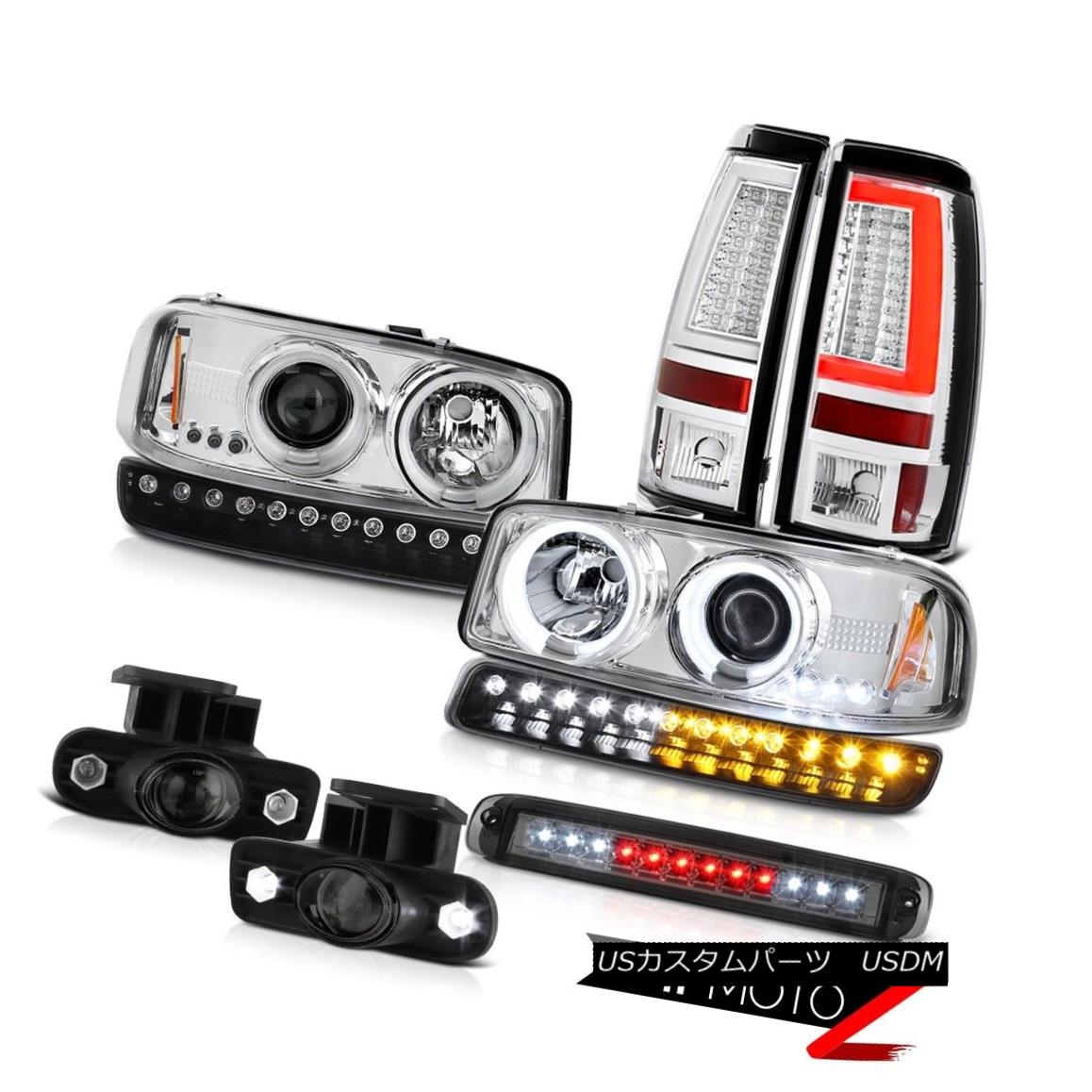 テールライト 99-02 Sierra SL Taillights High Stop Lamp Signal Light Foglamps CCFL Headlights 99-02 Sierra SL灯台ハイストップランプ信号灯Foglamps CCFLヘッドライト 【並行輸入品】