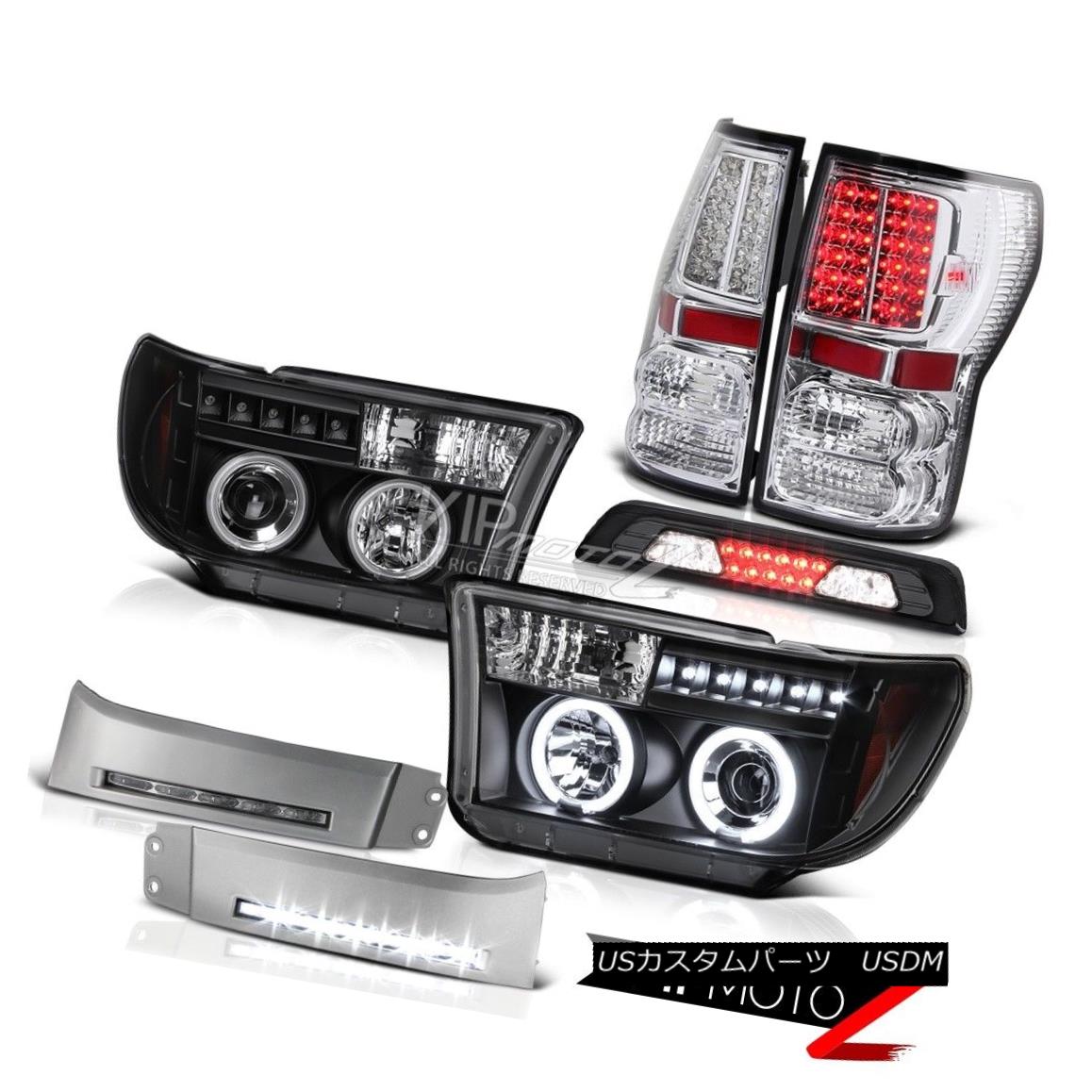 テールライト 07-13 Toyota Tundra SR5 DRL Strip 3RD Brake Lamp Rear Lights Headlamps CCFL Halo 07-13トヨタツンドラSR5 DRLストリップ3RDブレーキランプリアライトヘッドランプCCFLハロー 【並行輸入品】