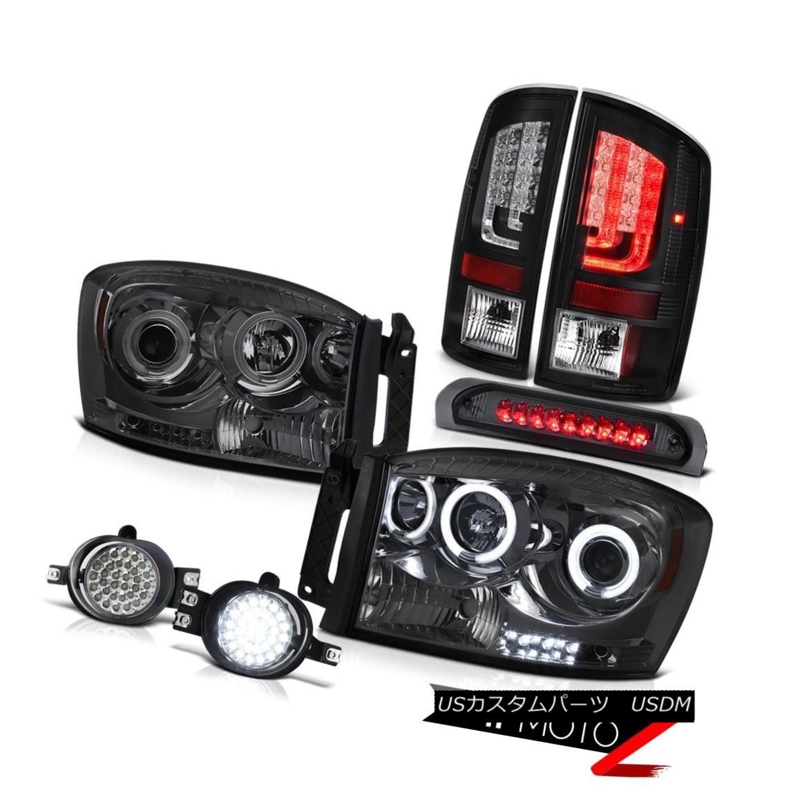 テールライト 07-08 Dodge Ram 1500 ST Taillights Smokey Headlamps Foglamps High STop Lamp SMD 07-08ダッジラム1500 ST灯台スモーキーヘッドランプフォグランプ高灯火SMD 【並行輸入品】