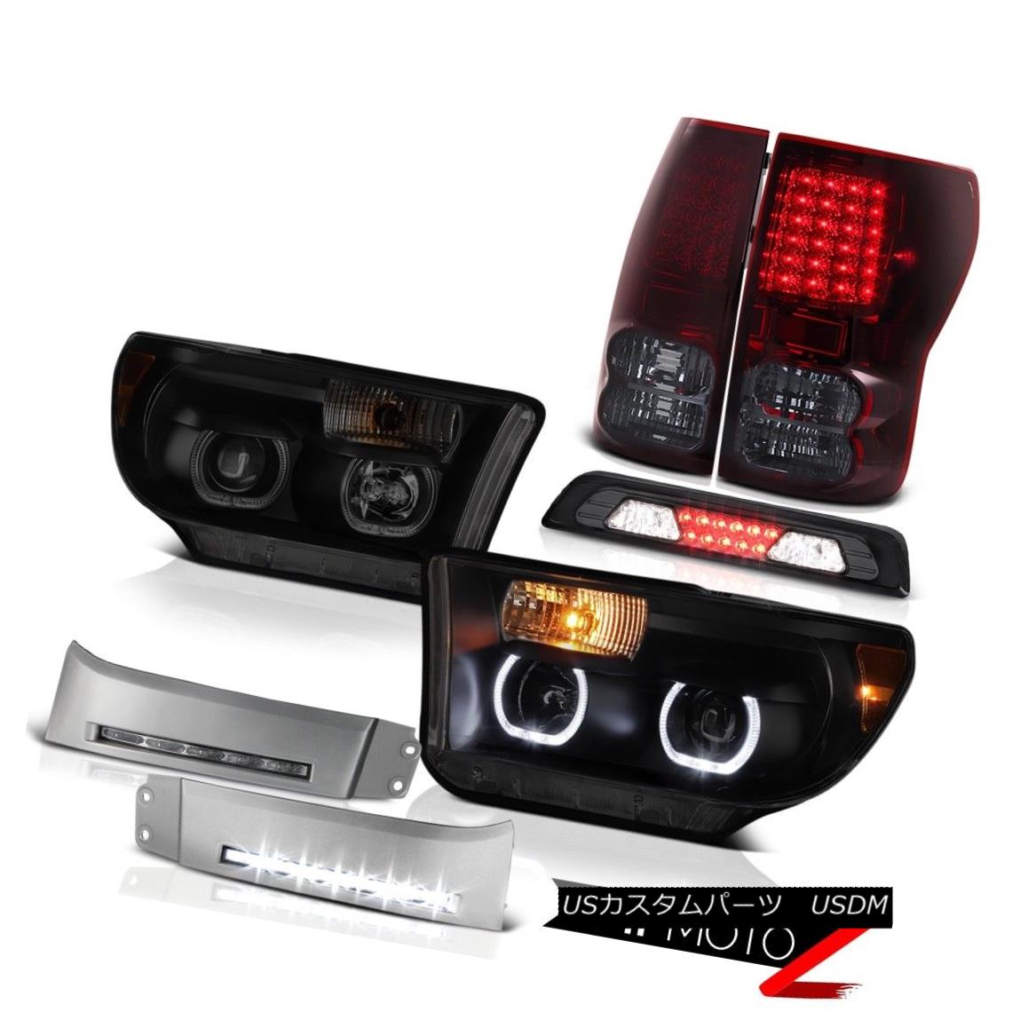 テールライト 2007-2013 Toyota Tundra SR5 Headlights Bumper DRL Third Brake Light Taillights 2007-2013トヨタ・トンドラSR5ヘッドライトバンパーDRL第3ブレーキライト・テールライト 【並行輸入品】