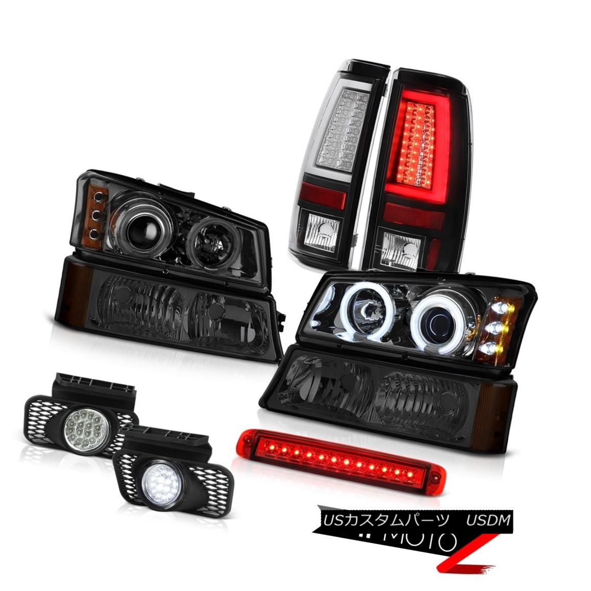 テールライト 03-06 Chevy Silverado Tail Lamps Roof Brake Lamp Turn Signal Fog Headlights LED 03-06 Chevy Silveradoテールランプ屋根ブレーキランプターンシグナルフォグヘッドライトLED 【並行輸入品】
