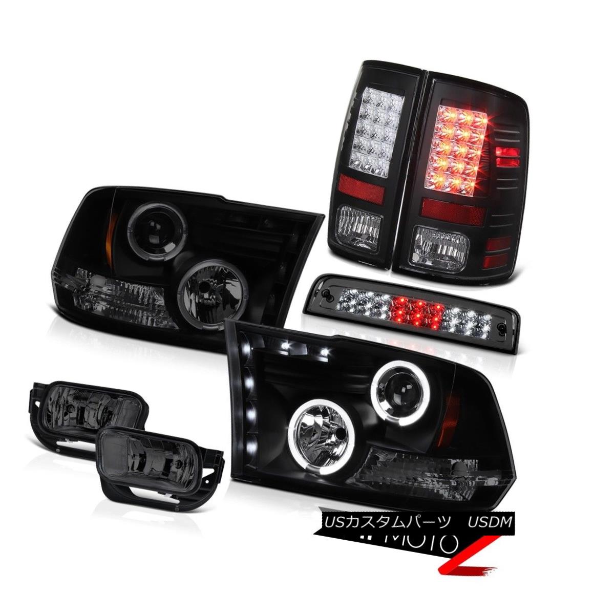 テールライト 2010-2018 Dodge Ram 3500 SLT Fog Lamps 3RD Brake Lamp Tail Headlamps Halo Ring 2010-2018 Dodge Ram 3500 SLTフォグランプ3RDブレーキランプテールヘッドランプハローリング 【並行輸入品】