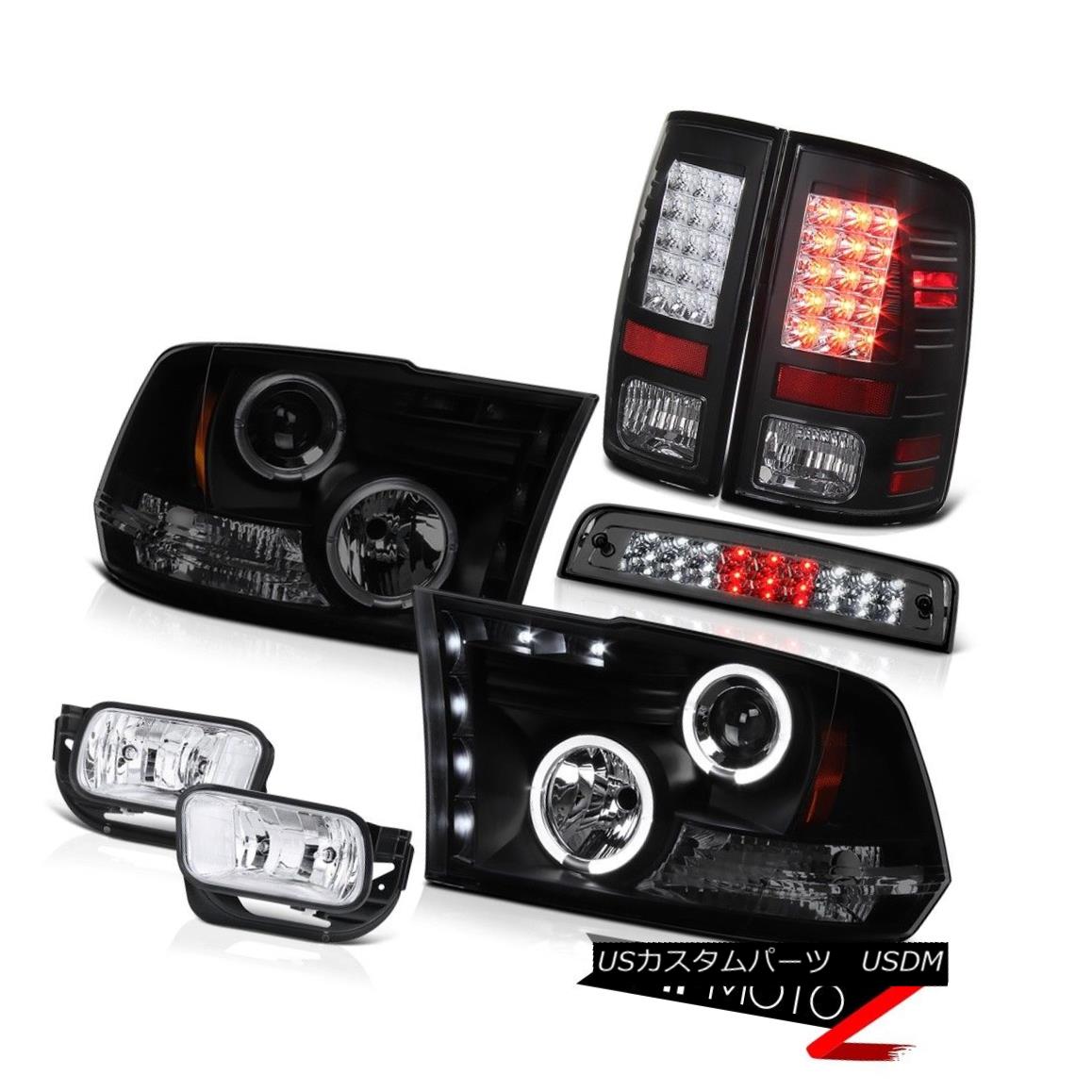 テールライト 09-13 Dodge Ram 1500 6.4L Fog Lights Smoked High Stop Light Tail Lamps Headlamps 09-13 Dodge Ram 1500 6.4Lフォグライティングスモークハイストップライトテールランプヘッドランプ 【並行輸入品】