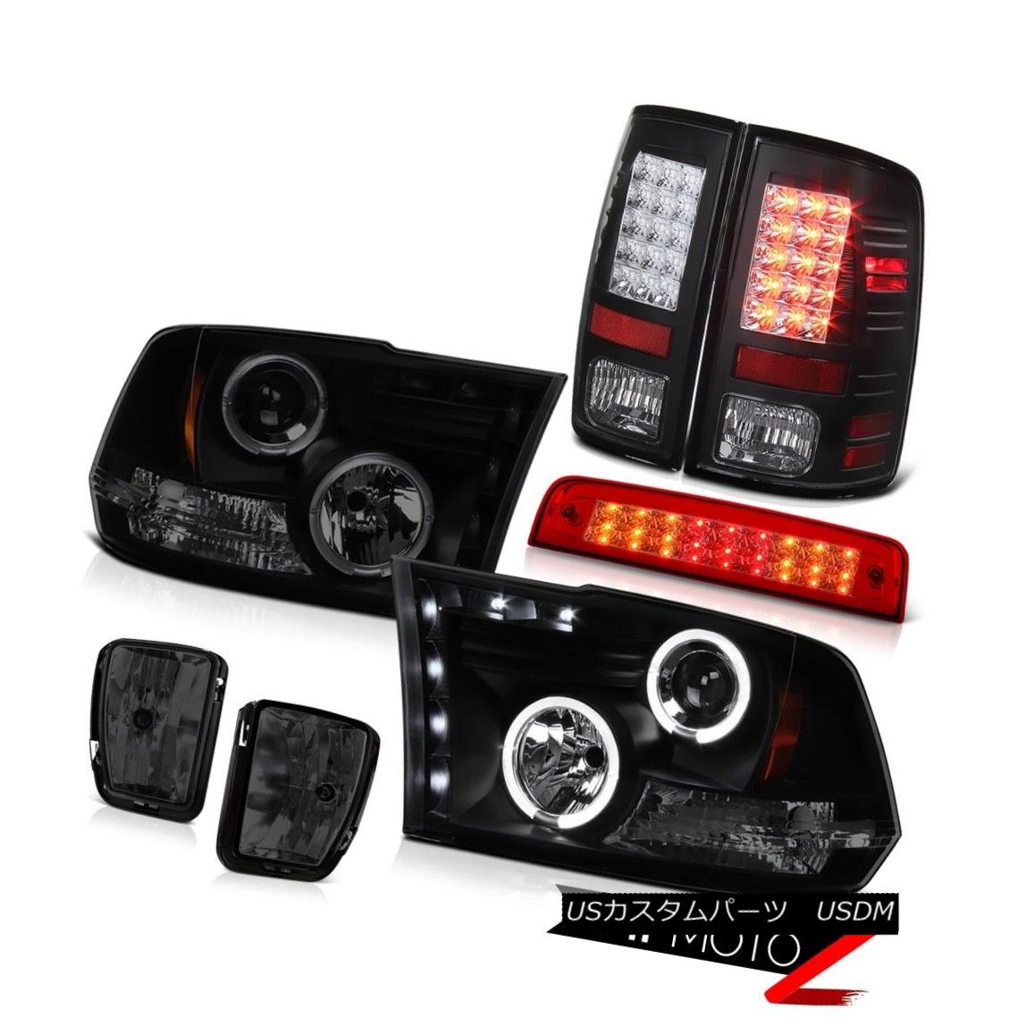 テールライト 2013-2018 Ram 1500 RT Roof Cab Light Fog Lamps Tail Brake Headlamps SMD Halo Rim 2013-2018ラム1500 RT屋根キャブライトフォグランプテールブレーキヘッドランプSMD Halo Rim 【並行輸入品】