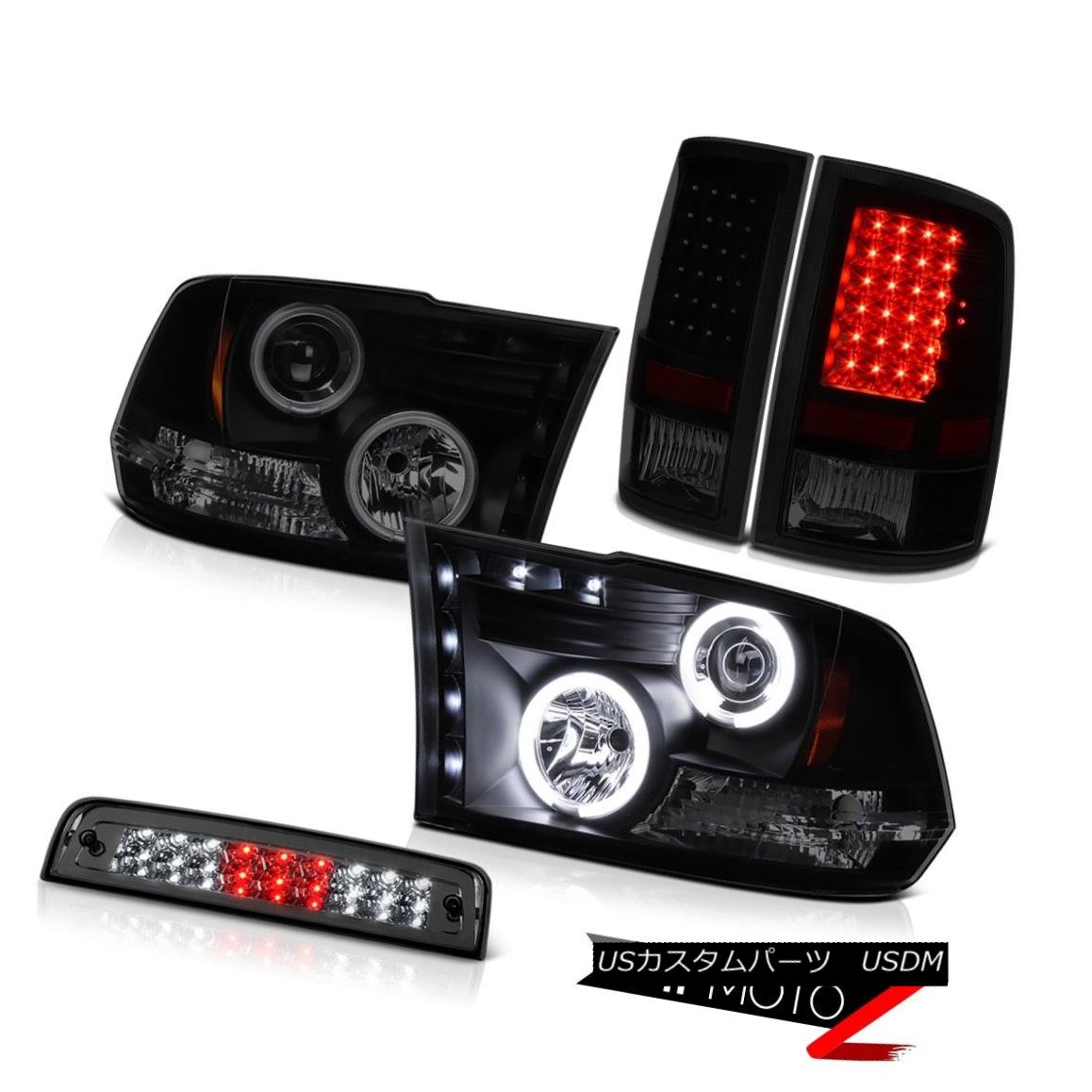テールライト 09-18 Dodge Ram 1500 Lone Star Roof Brake Lamp Tail Lights Headlamps CCFL Halo 09-18ダッジ・ラム1500ローン・スター・ルーフ・ブレーキ・ランプテール・ライトヘッドランプCCFL Halo 【並行輸入品】