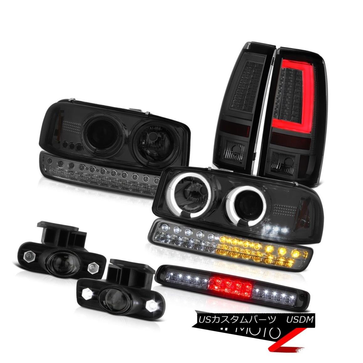 テールライト 99 00 01 02 Sierra SL Tail Lamps High Stop Light Fog Bumper Headlamps Halo Ring 99 00 01 02 Sierra SLテールランプハイストップライトフォグバンパーヘッドランプハローリング 【並行輸入品】
