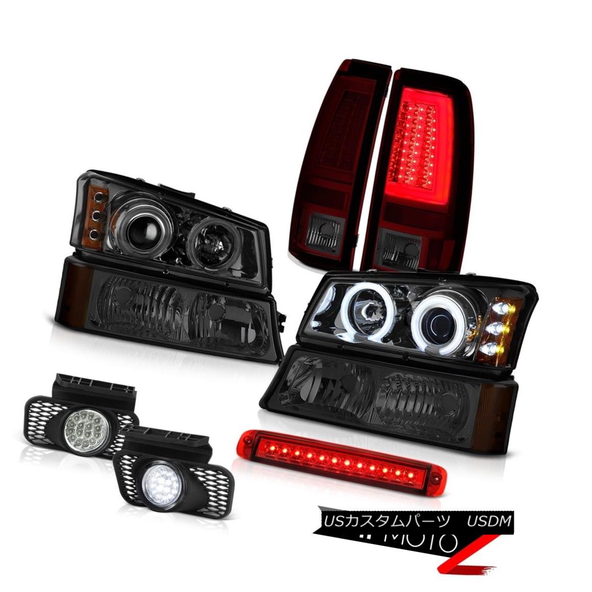 テールライト 03-06 Silverado Tail Lamps Roof Cab Lamp Parking Foglamps Headlamps LED CCFL Rim 03-06シルバラードテールランプルーフキャブランプパーキングフォグランプヘッドランプLED CCFLリム 【並行輸入品】