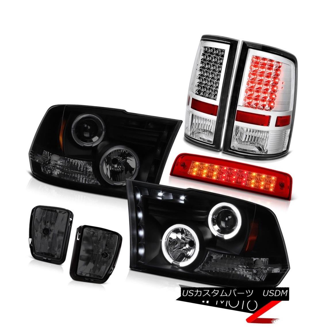 テールライト 2013-2018 Ram 1500 RT Wine Red 3RD Brake Lamp Fog Lamps Rear Headlights LED SMD 2013-2018ラム1500 RTワインレッド3RDブレーキランプフォグランプリアヘッドライトLED SMD 【並行輸入品】
