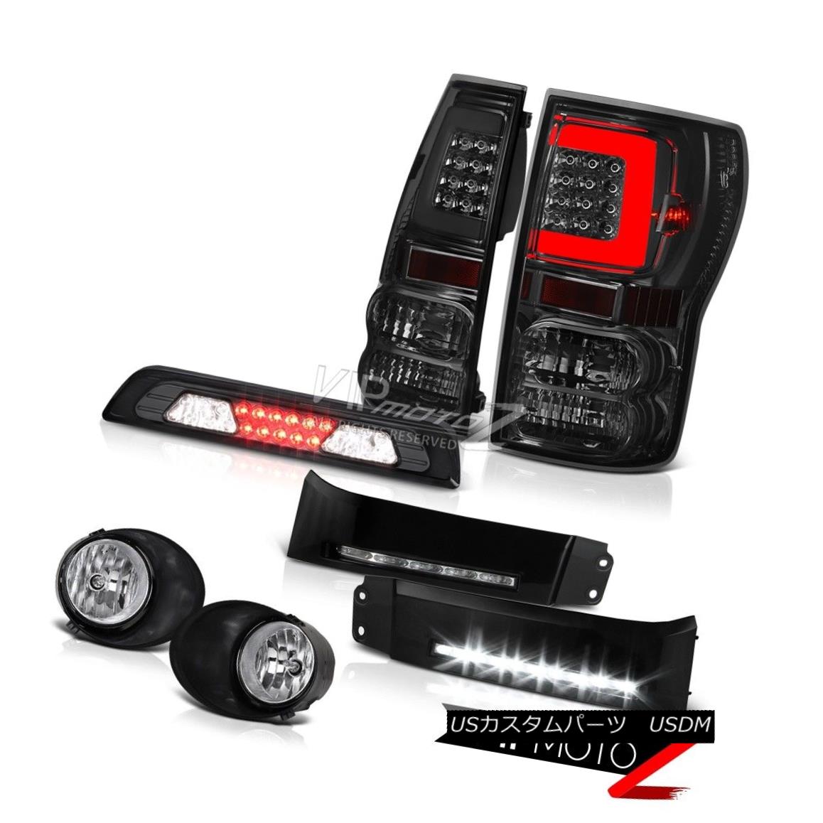 テールライト 2007-2013 Toyota Tundra Smokey Rear Black Drl Fog Spot Led Third Brake LH+RH L+R 2007年?2013年トヨタツンドラスモーキーリアブラックDrlフォグスポットLed 3速ブレーキLH + RH L + R 【並行輸入品】