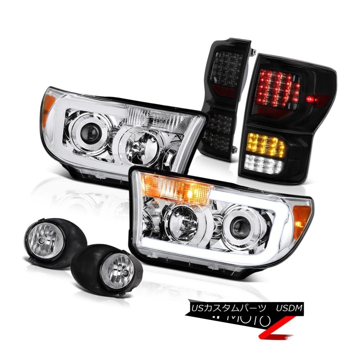テールライト 07-13 Toyota Tundra SR5 Tail Lights Projector Headlamps Fog LED \