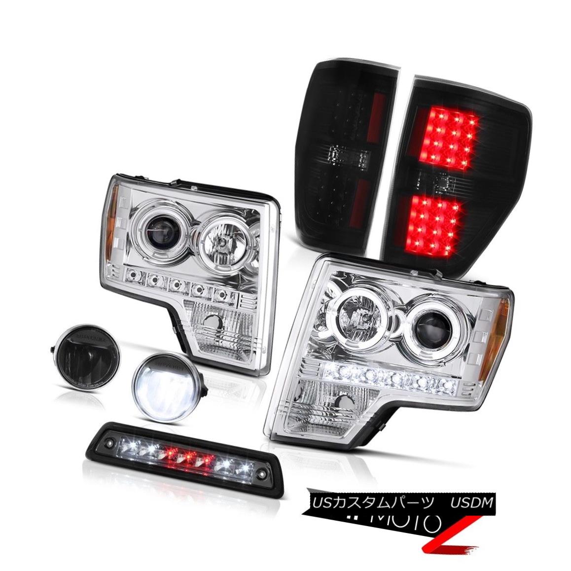 テールライト 09-14 F150 XLT Roof cab light foglights taillamps euro clear headlamps Dual Halo 09-14 F150 XLTルーフキャブライトフォグライトテールランプユーロクリアヘッドランプデュアルヘイロー 【並行輸入品】｜カスタムパーツ WORLD倉庫
