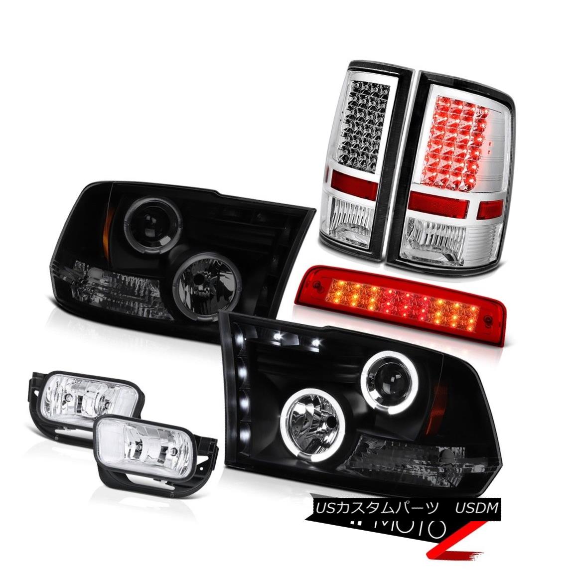 テールライト 09-13 Ram 1500 5.7L 3RD Brake Light Fog Lamps Taillamps Headlamps LED Angel Eyes 09-13ラム1500 5.7L 3RDブレーキライトフォグランプタイルランプヘッドランプLEDエンジェルアイズ 【並行輸入品】