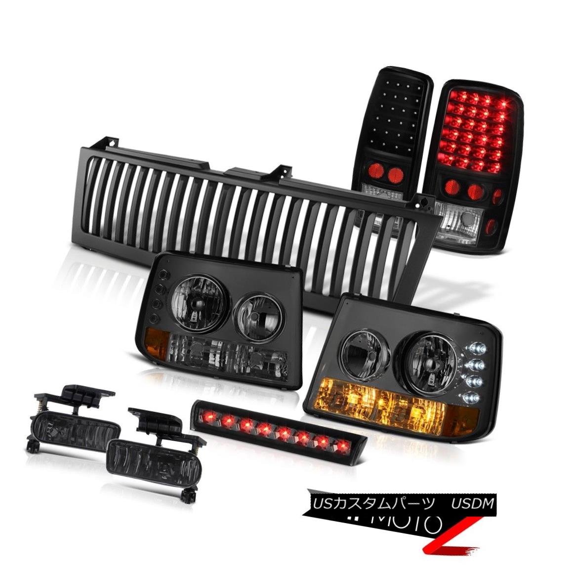 テールライト Smoke Bumper+Headlamps Black LED Taillights Foglights Brake 00-06 Suburban 1500 スモークバンパー+ヘッドラム psブラックLEDテールライトフォグライトブレーキ00-06郊外1500 【並行輸入品】