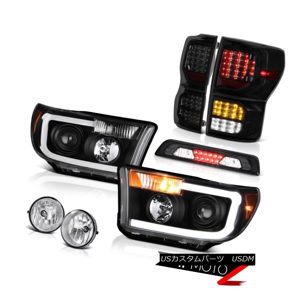 テールライト 07-13 Toyota Tundra SR5 Tail Lamps Black Headlamps Roof Cargo Lamp Foglamps Cool 07-13トヨタトンドラSR5テールランプブラックヘッドランプ屋根カーゴランプフォグランプクール 【並行輸入品】