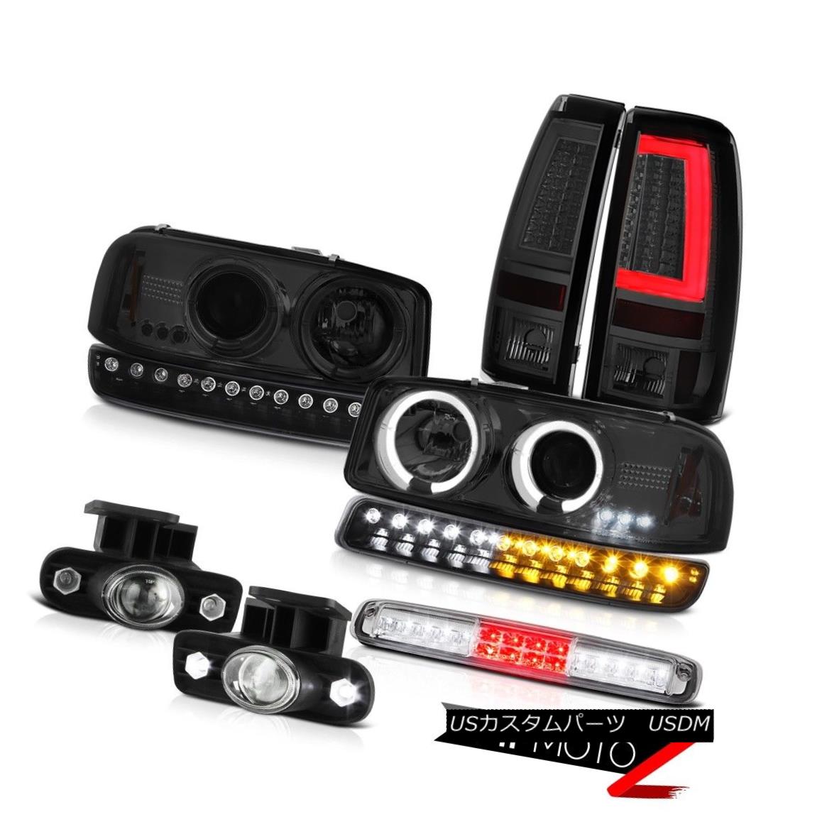 テールライト 99-02 Sierra 1500 Tail Lamps Roof Cab Lamp Black Bumper Foglamps Headlights LED 99-02 Sierra 1500テールランプルーフキャブランプブラックバンパーフォグランプヘッドライトLED 【並行輸入品】｜カスタムパーツ WORLD倉庫