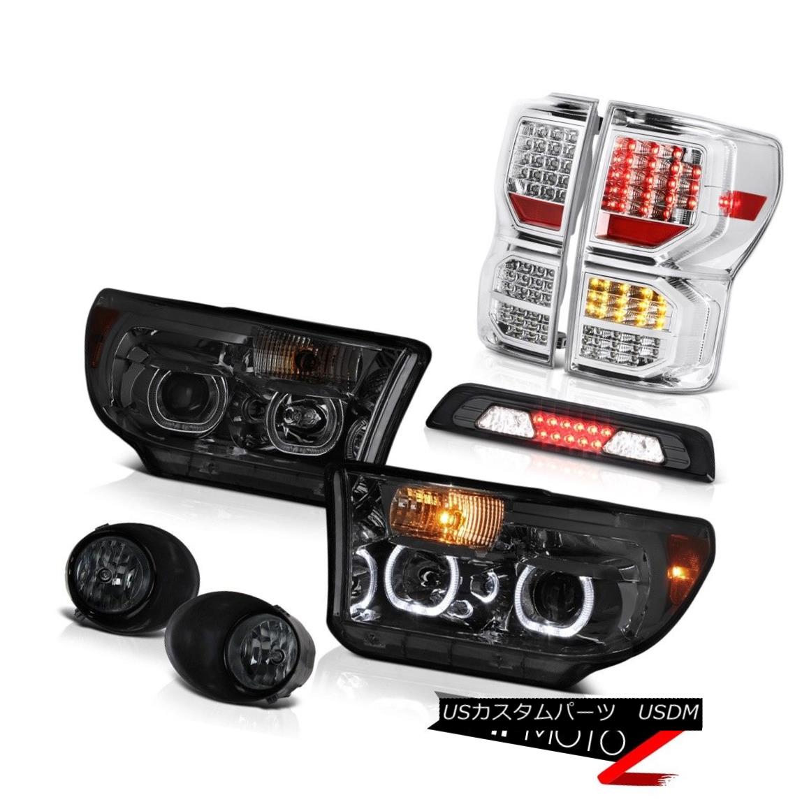 テールライト 2007-2013 Toyota Tundra SR5 Rear Brake Lights Headlights Fog Roof Lamp Halo Rim 2007-2013トヨタトンドラSR5リアブレーキライトヘッドライトフォグ屋根ランプHalo Rim 【並行輸入品】