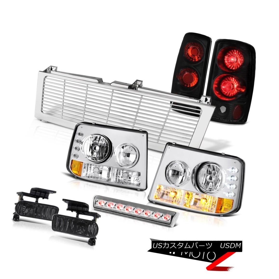 テールライト Headlamps Tail Brake Lamps Black Fog Stop LED Clear Chrome 00-06 Suburban 2500 ヘッドランプテールブレーキランプブラックフォグストップLEDクリアクローム00-06郊外2500 【並行輸入品】